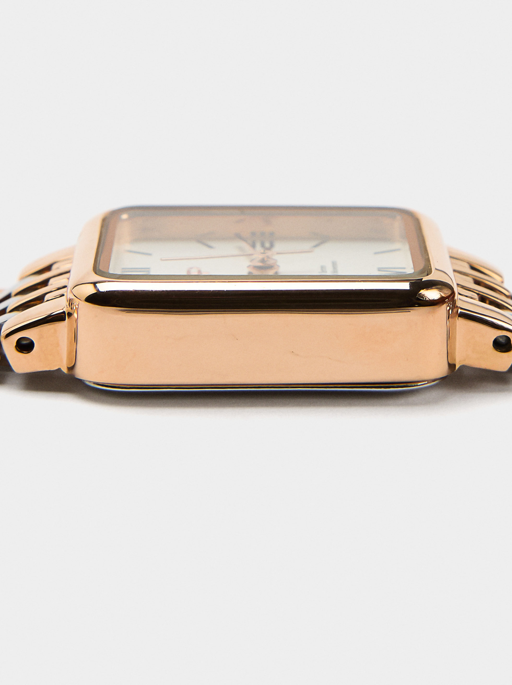 Orologio quadrato cinturino in acciaio inossidabile