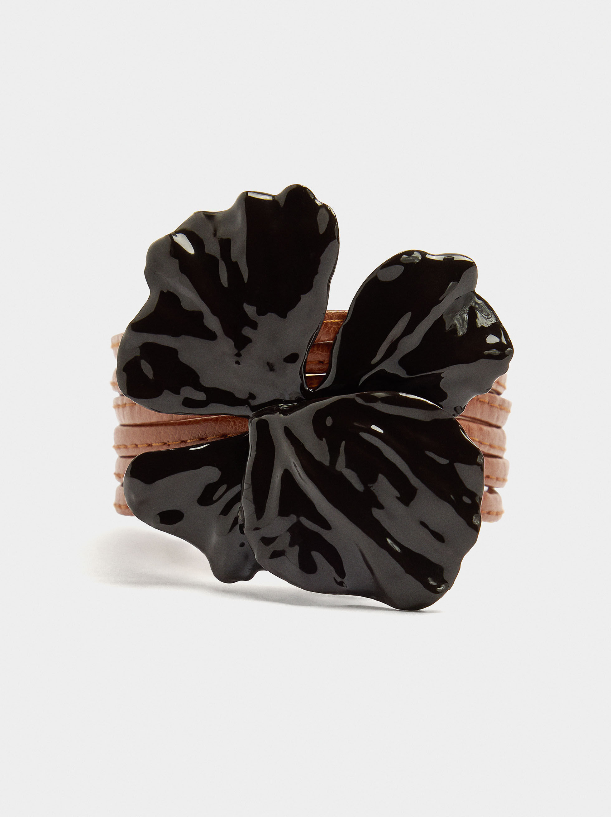 Bracciale multiplo con smalto flore
