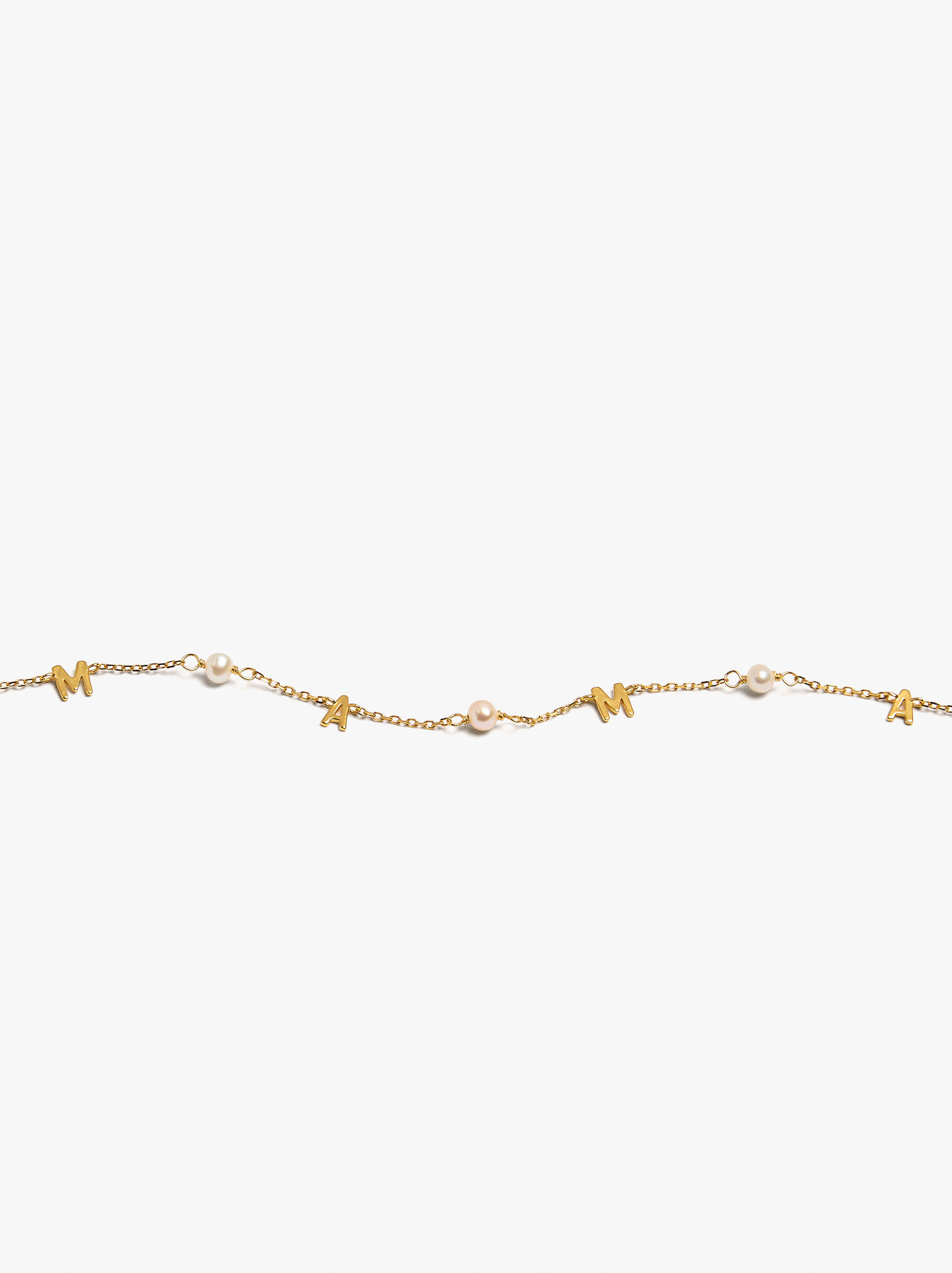 Bracciale MAMA con perle d'acqua dolce - argento 925