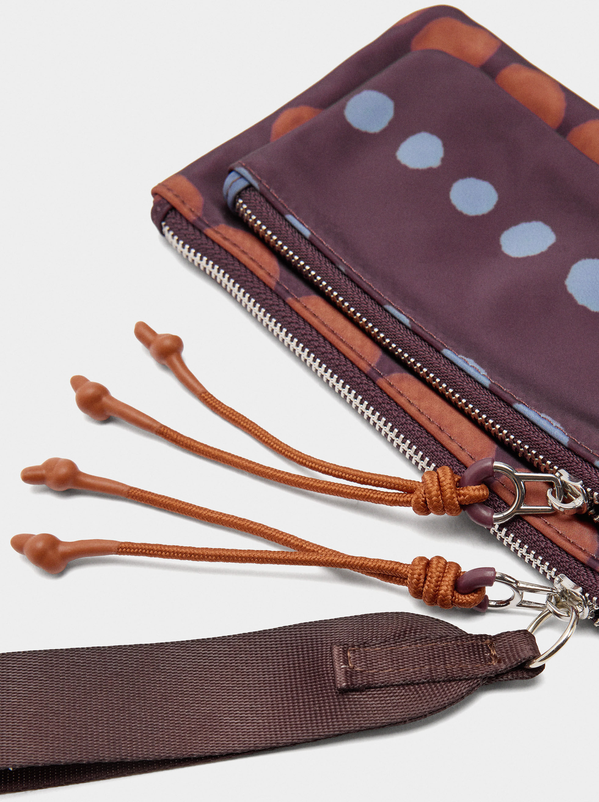 Borsa multifunzione in nylon a stampa