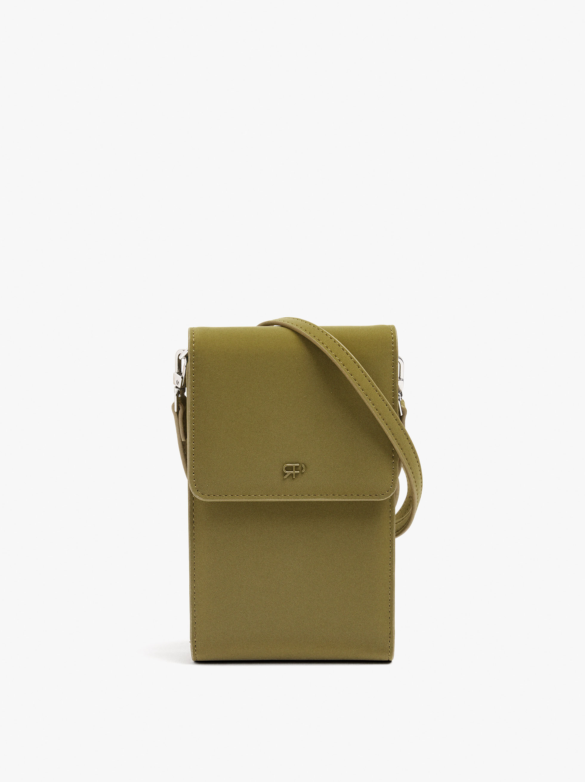 Borsa per telefono con texture morbida con apertura