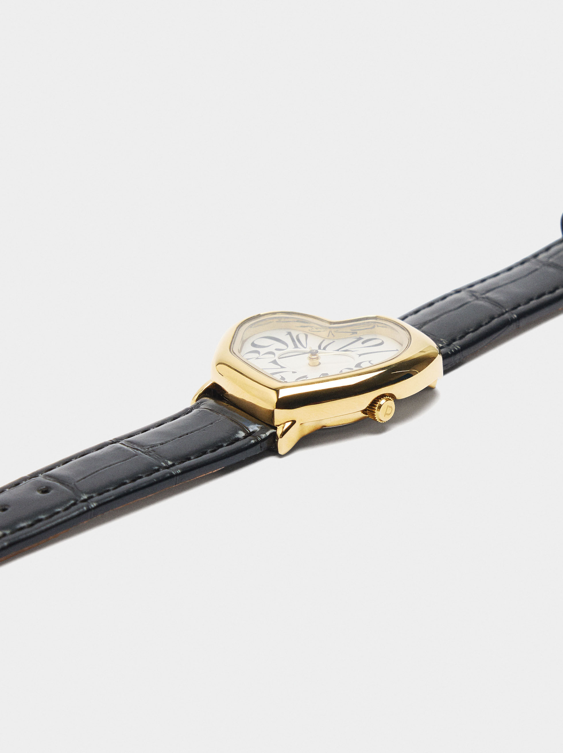 Orologio da polso con cinturino effetto pelle