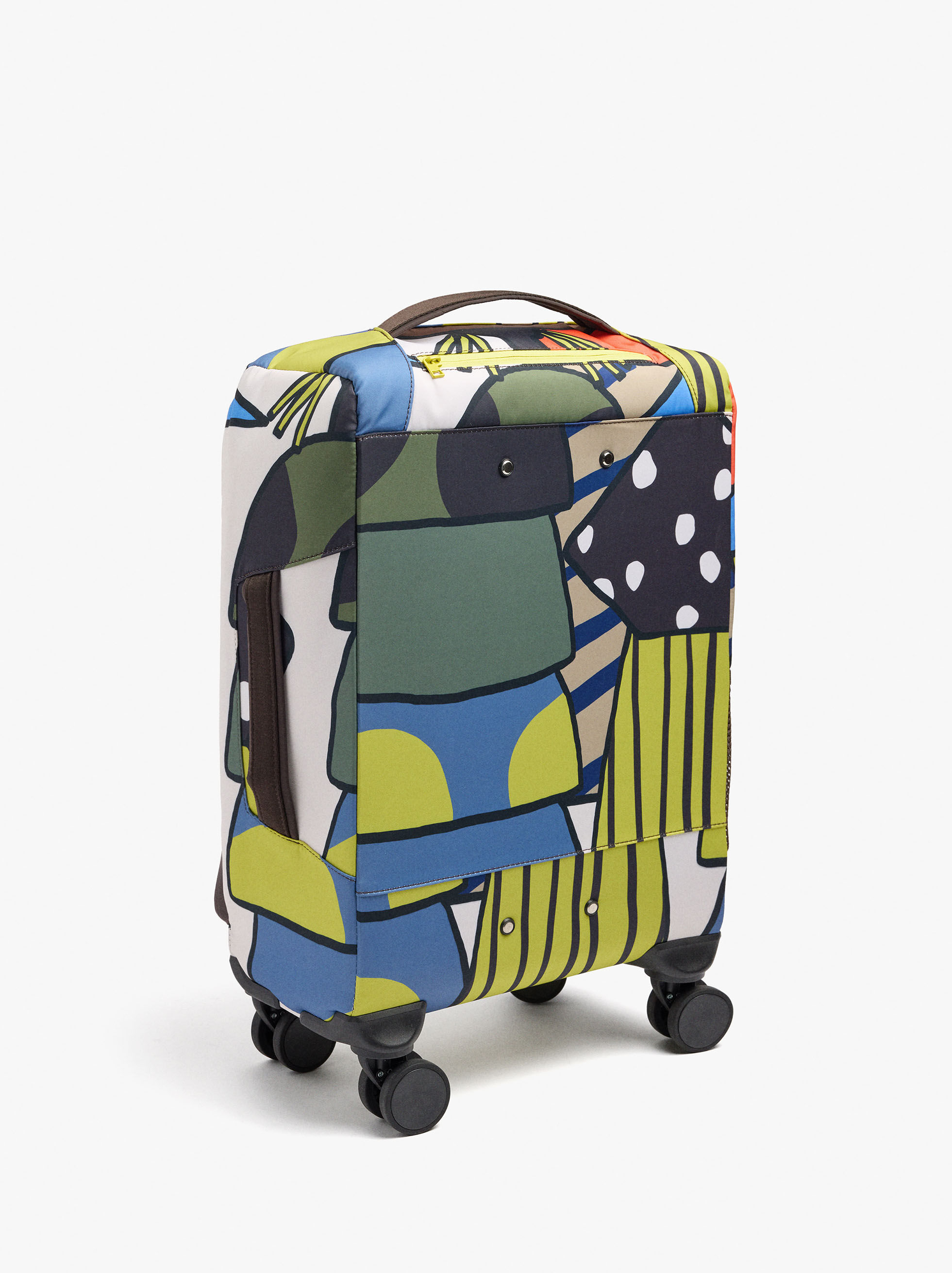 Valigia in nylon con stampa