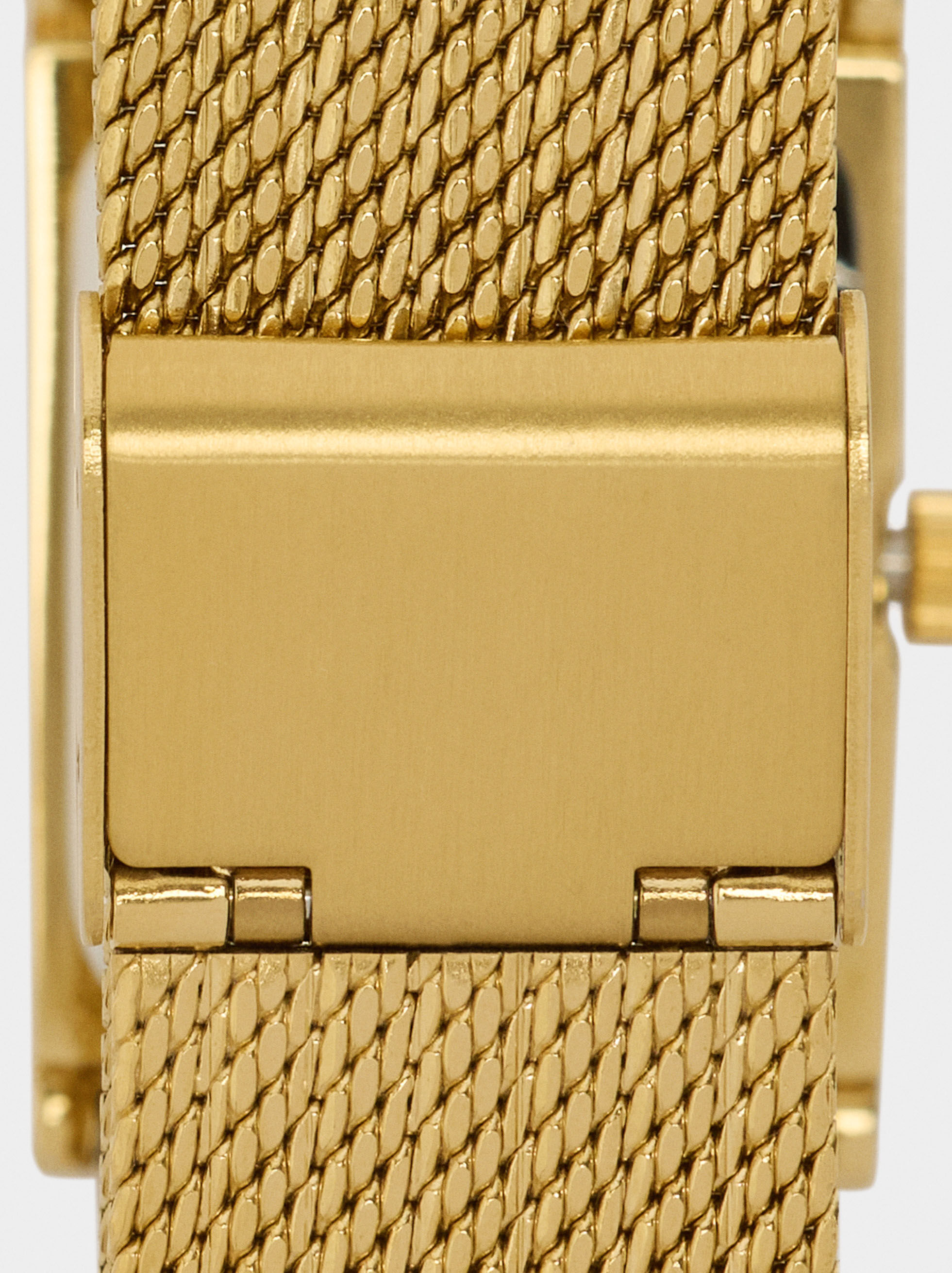 Orologio quadrato con cinturino in acciaio