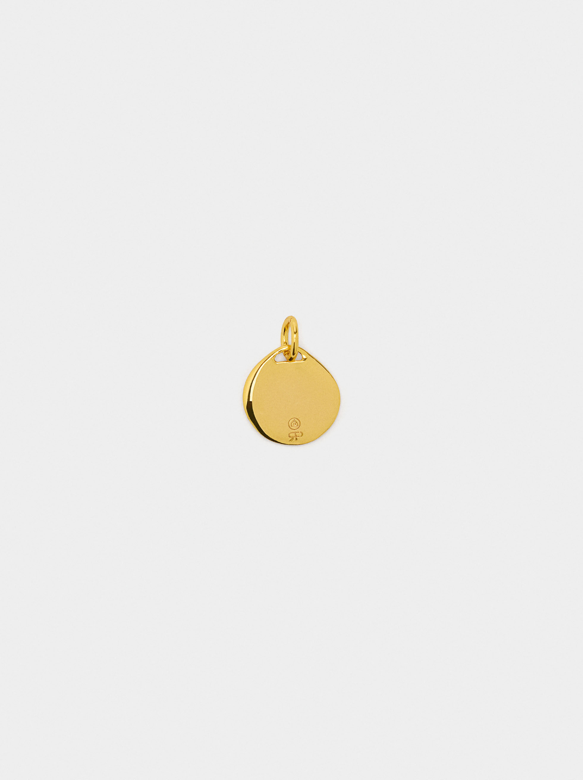Charm bicolor trevo - argento 925