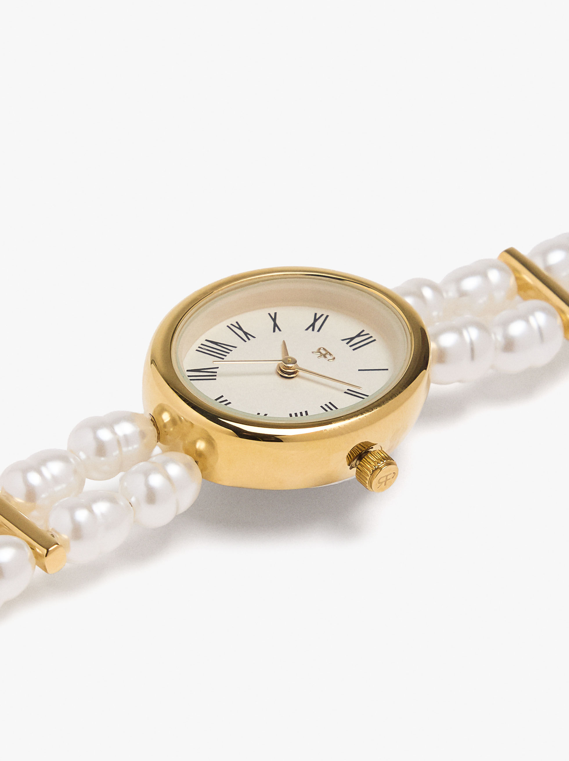 Orologio con cinturino multipiega in perle