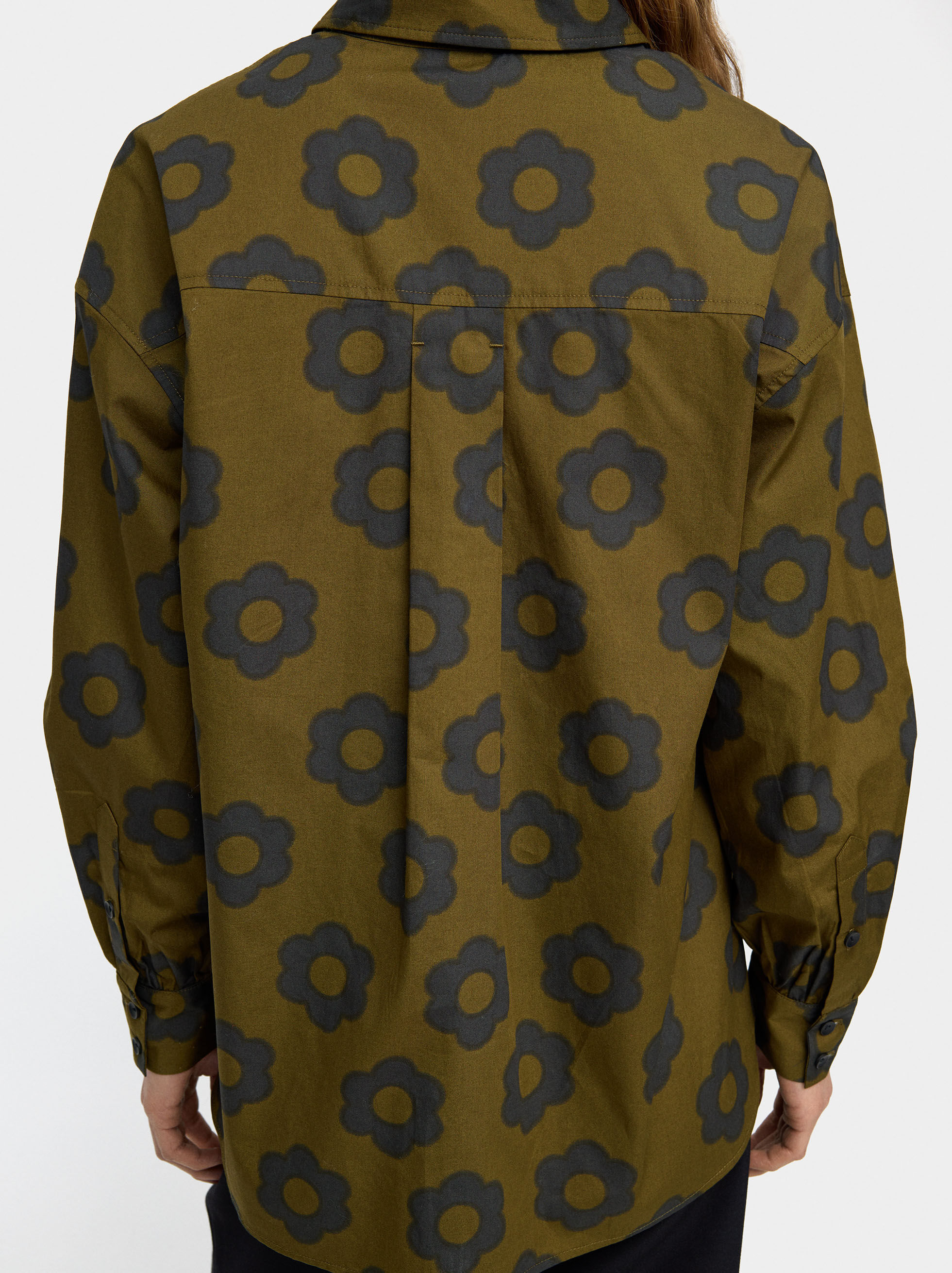 Camicia floreale in 100% cotone