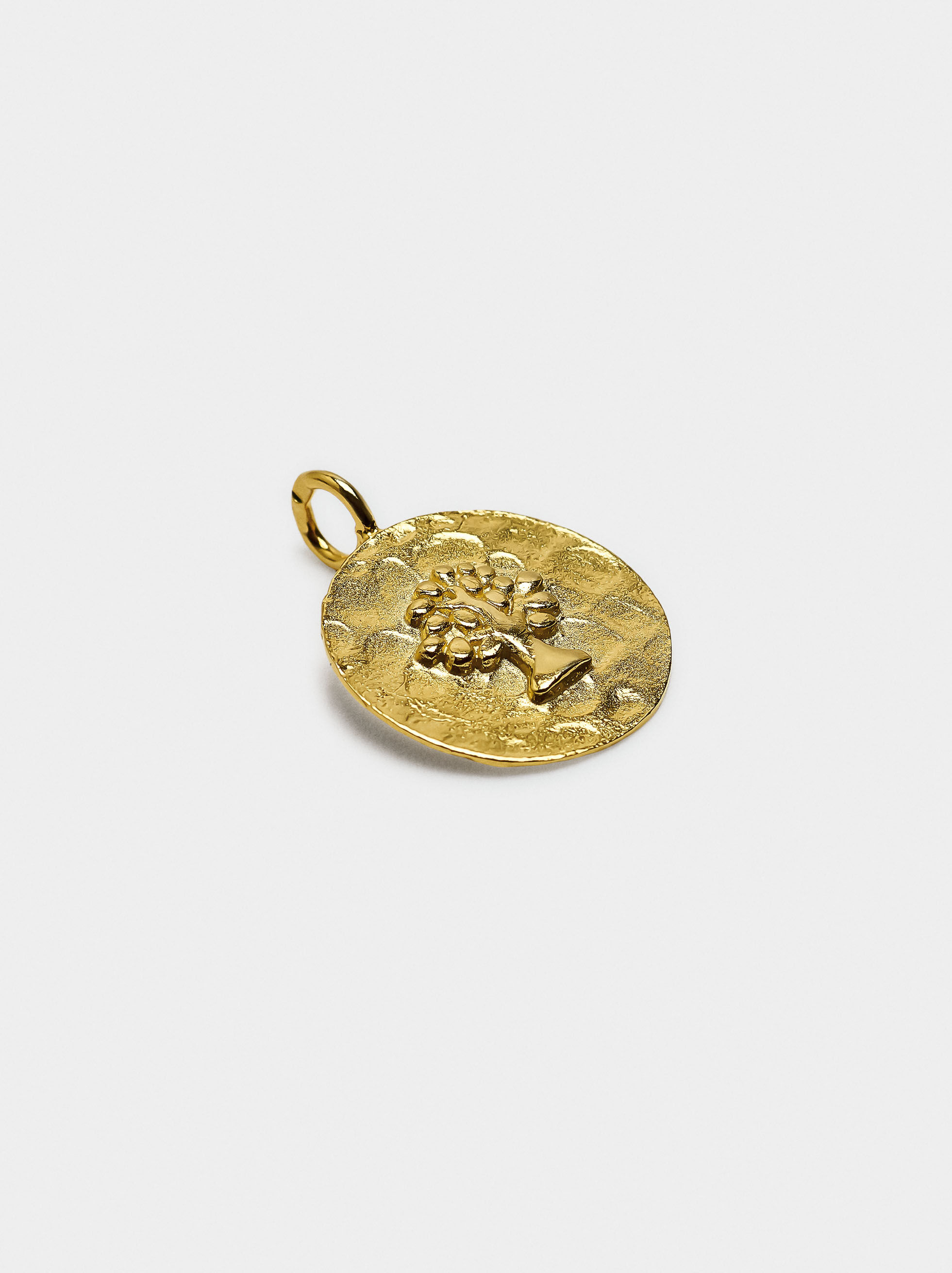 Charm medaglia albero della vita - argento sterling 925