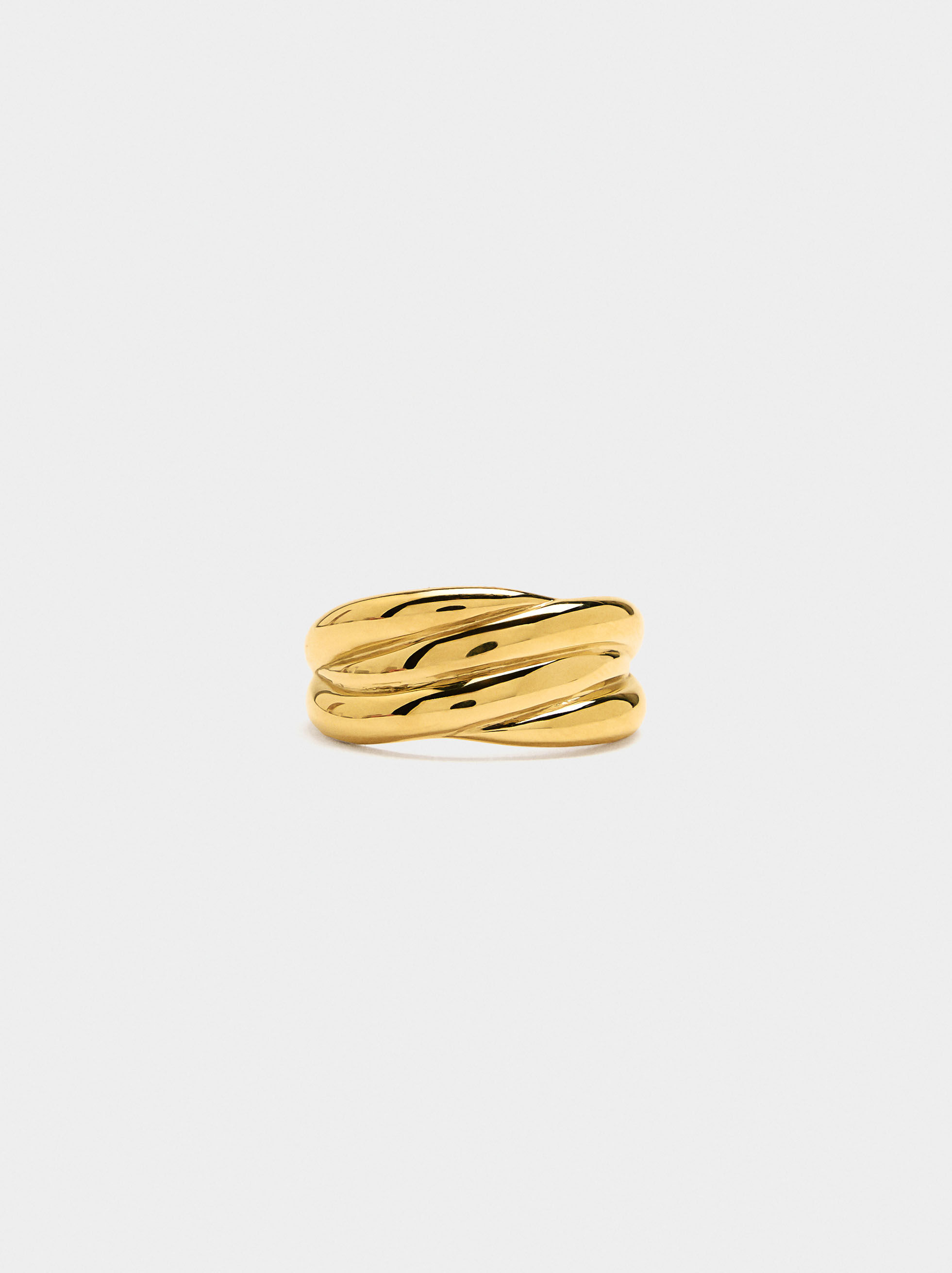 Anello effetto triplo - acciaio inossidabile