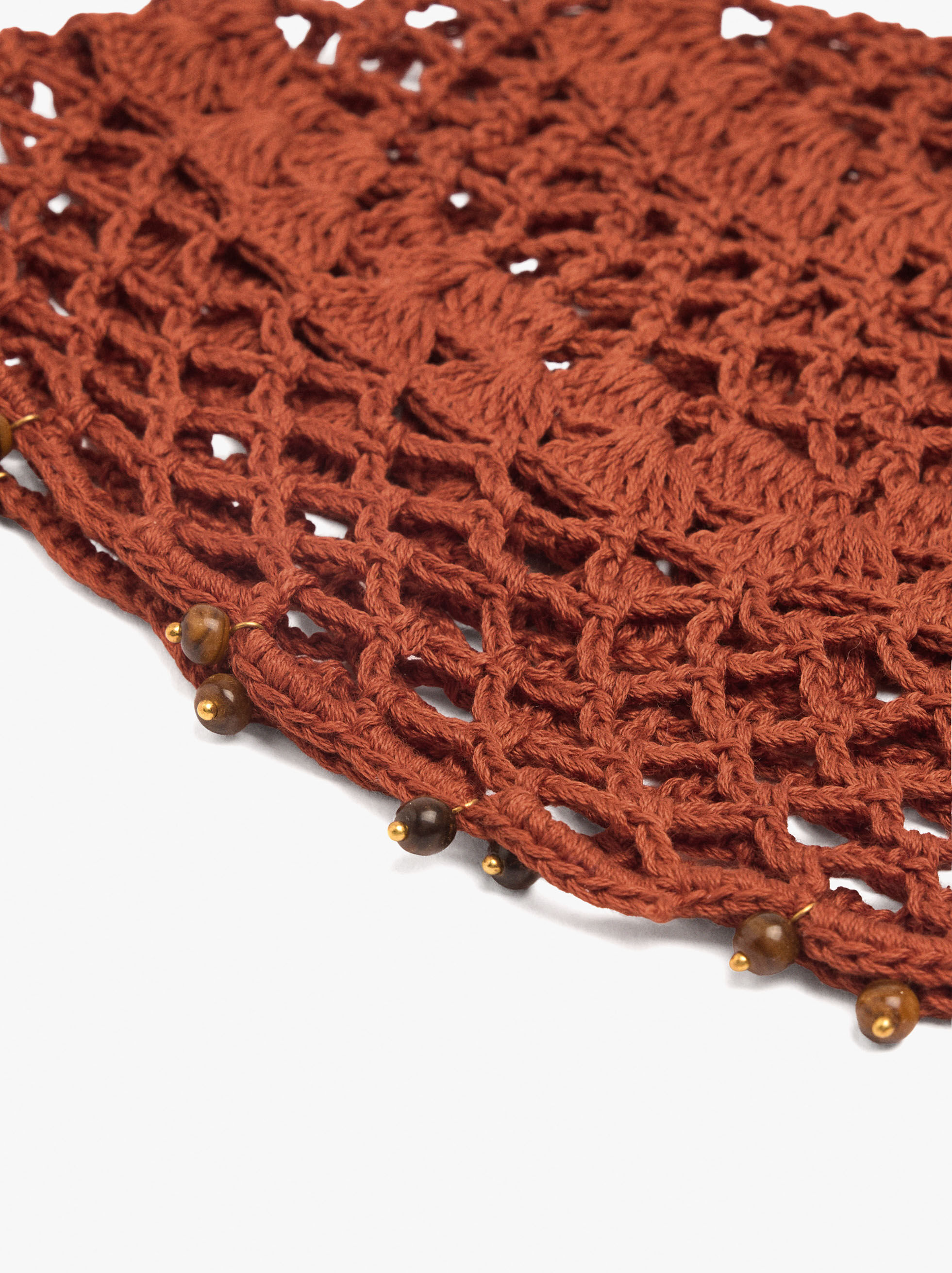 Berretto in cotone lavorato a maglia