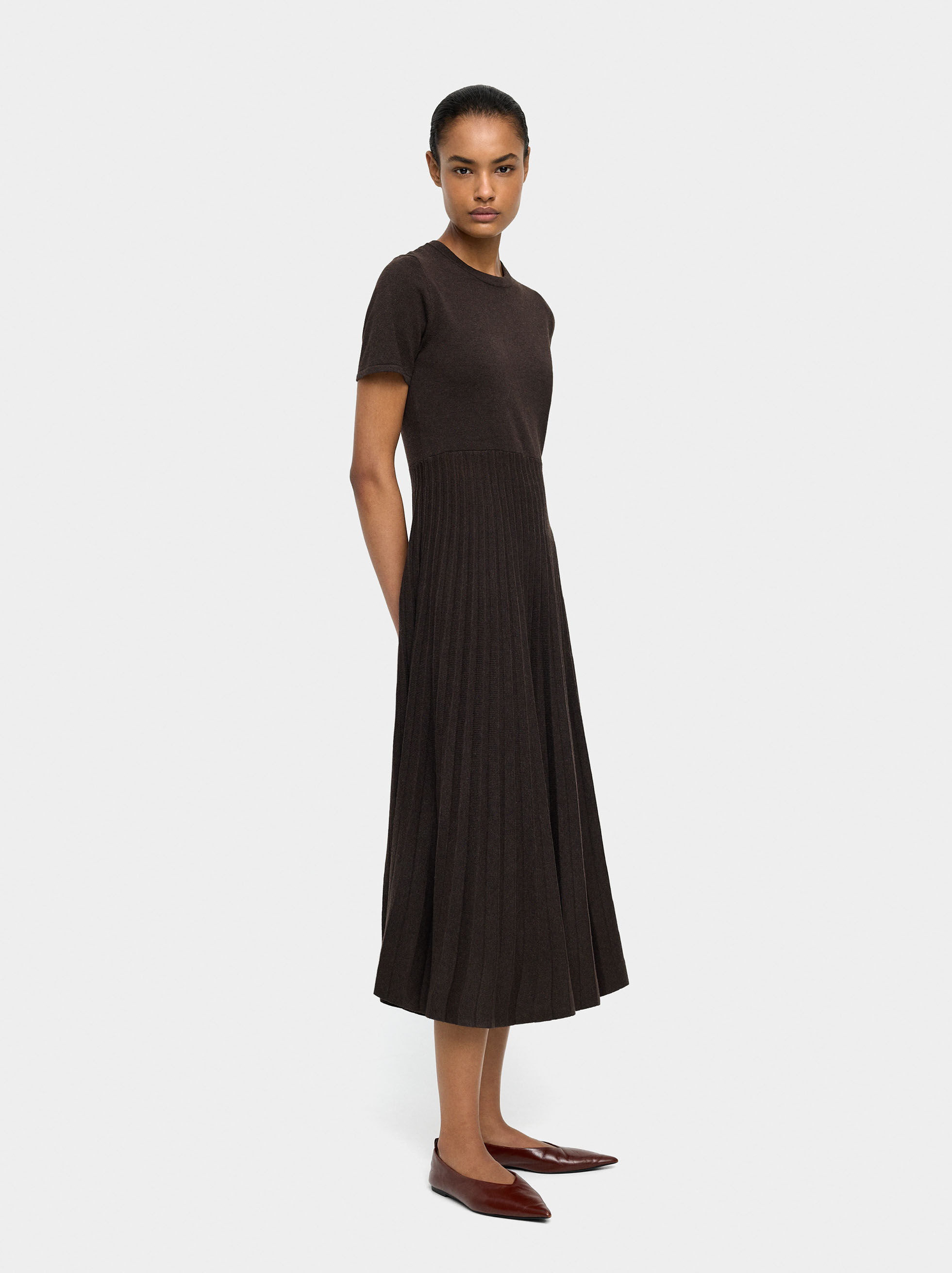 Abito midi in maglia