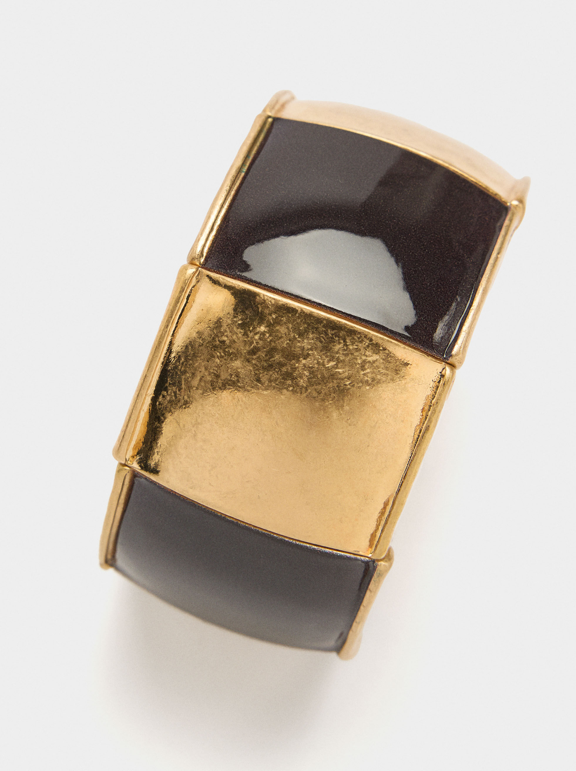 Bracciale elastico con rettangoli smaltati
