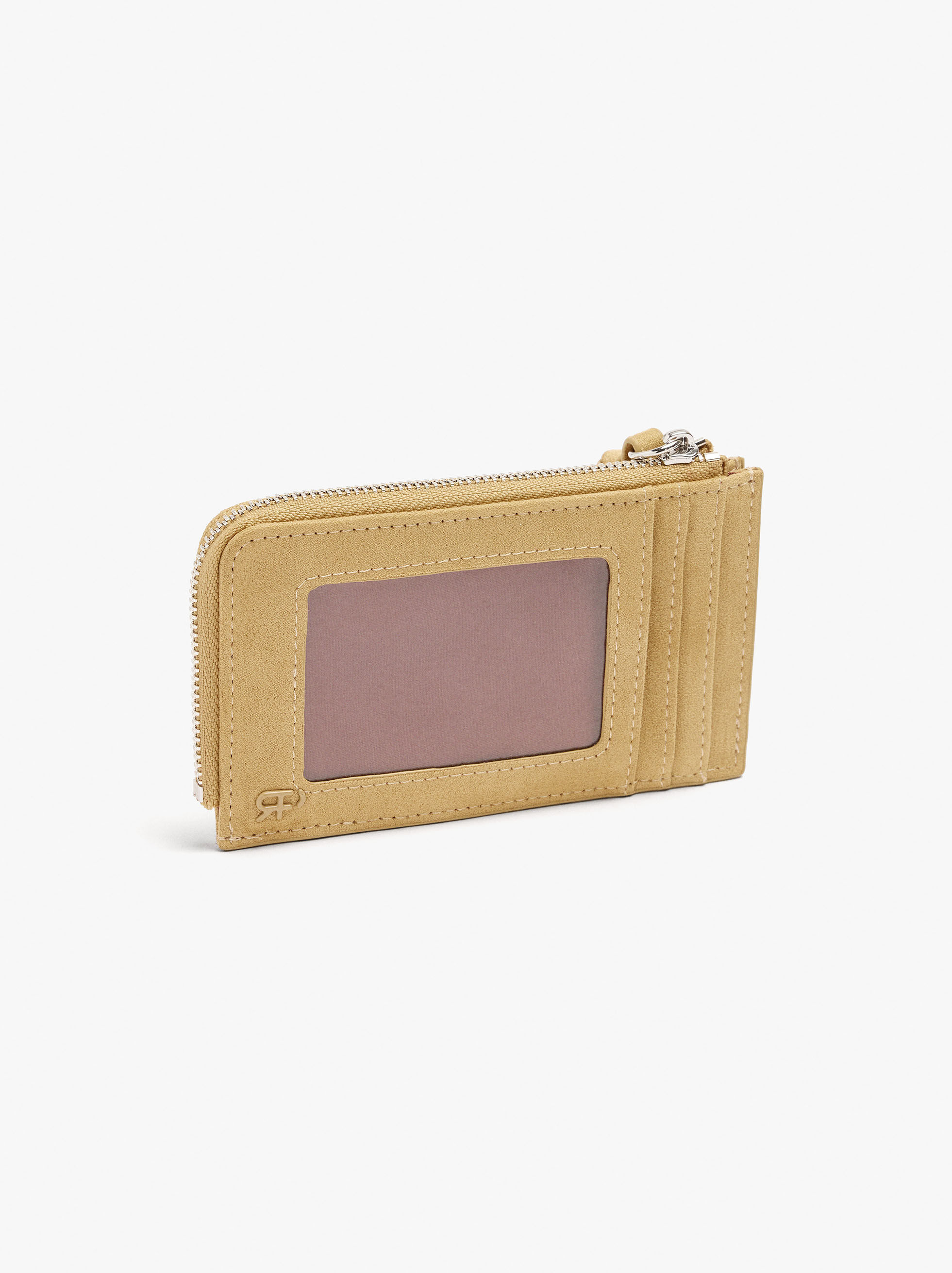 Porta carte di pelle con borchie