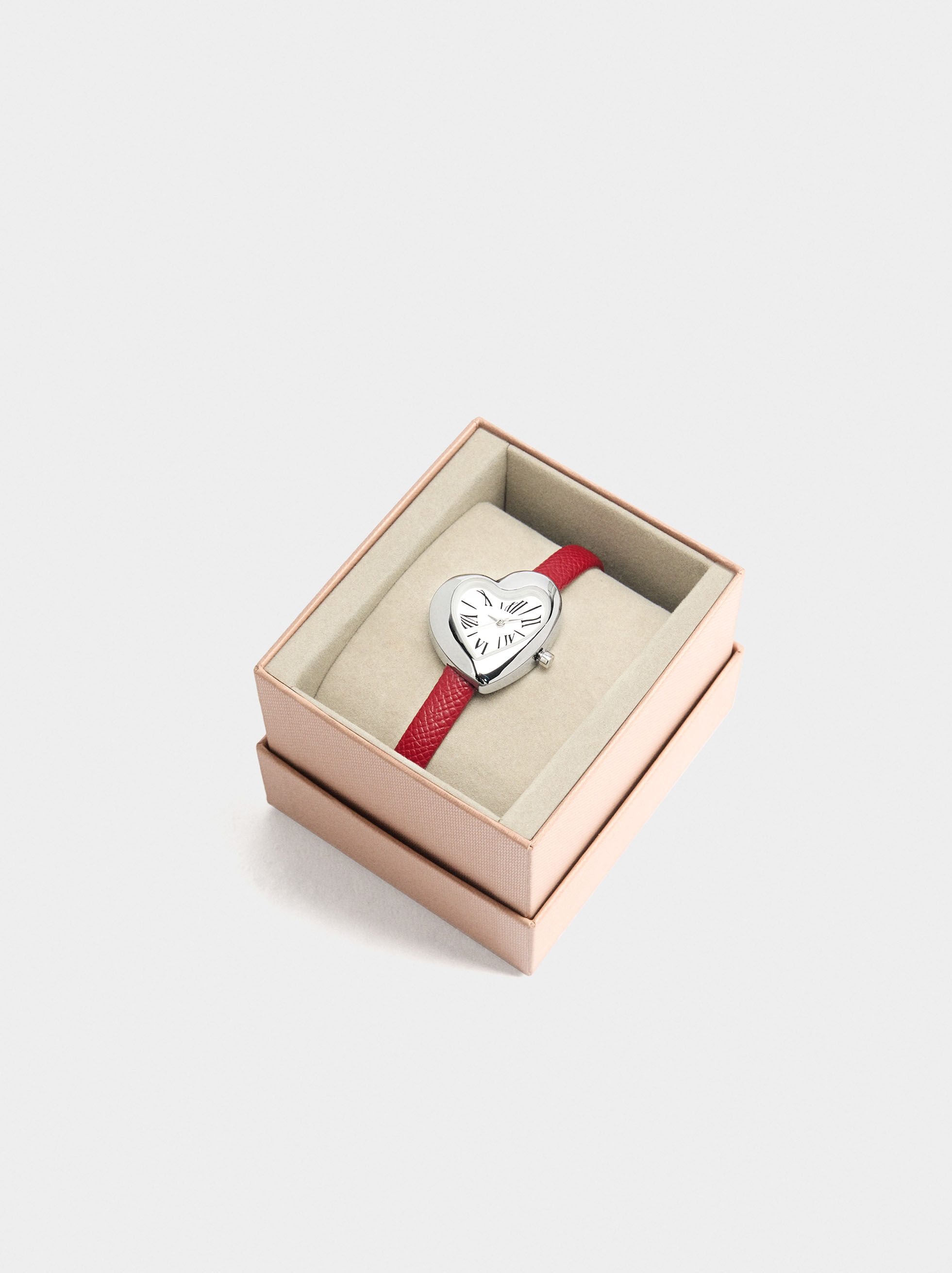 Orologio cuore cinturino con texture