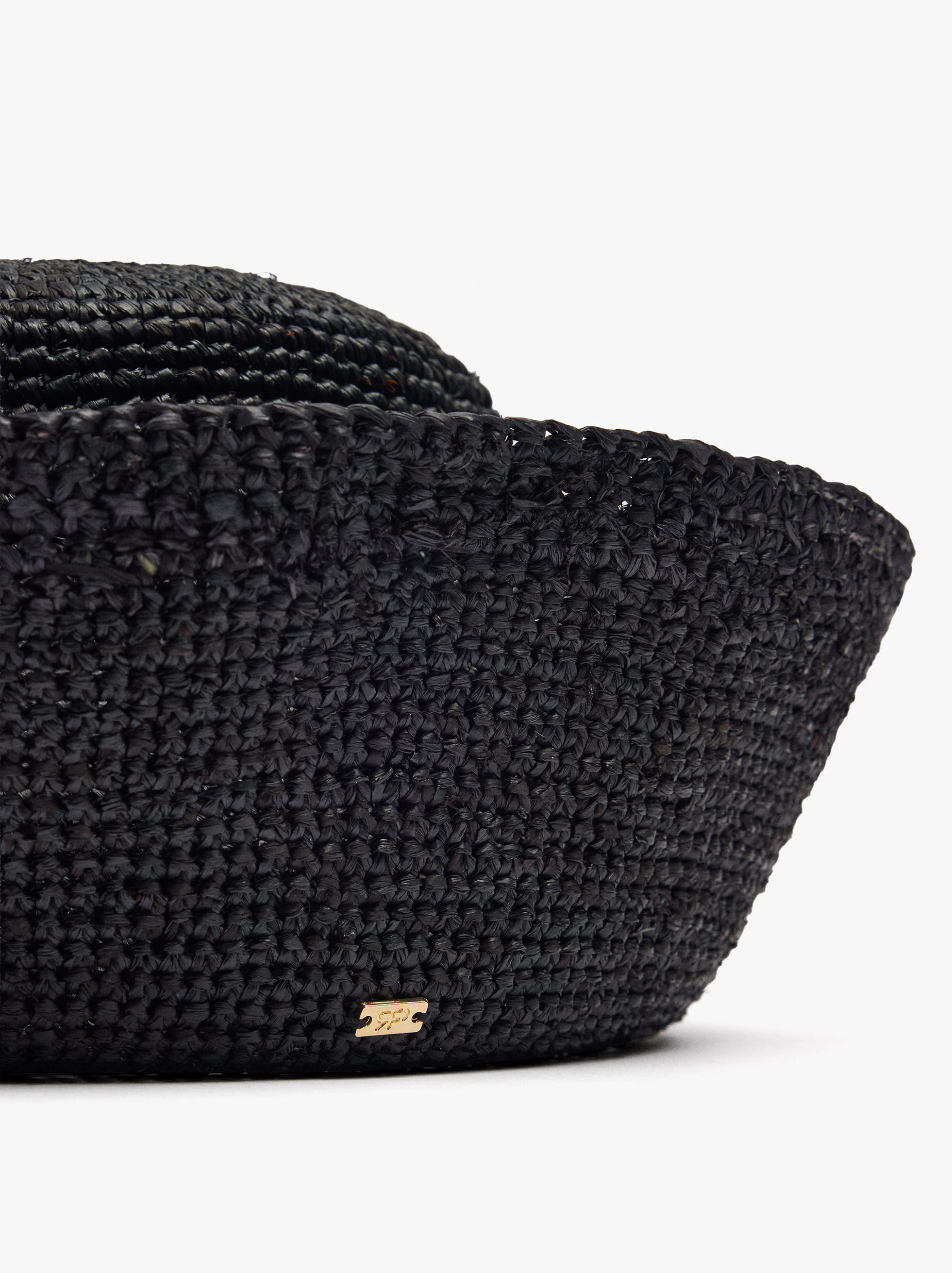 Cappello pillbox 100% rafia
