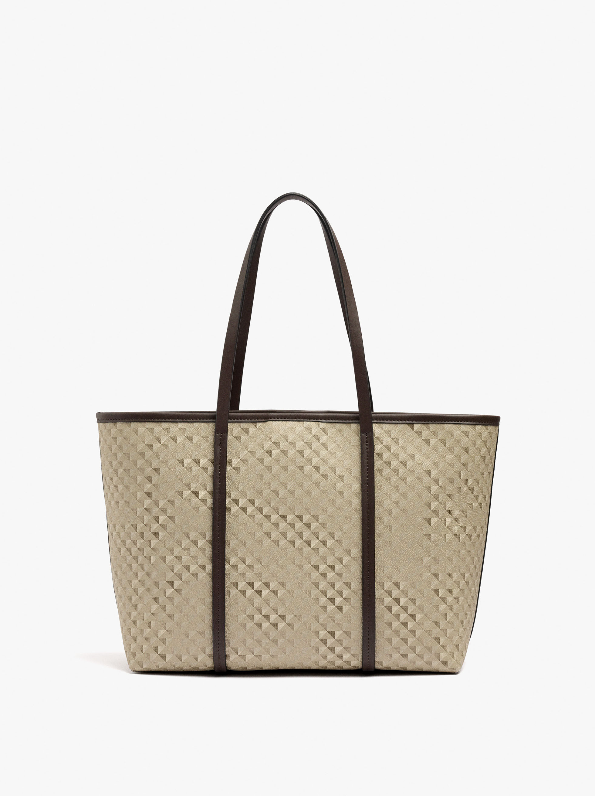 Borsa a tracolla stampata con borsa rimovibile
