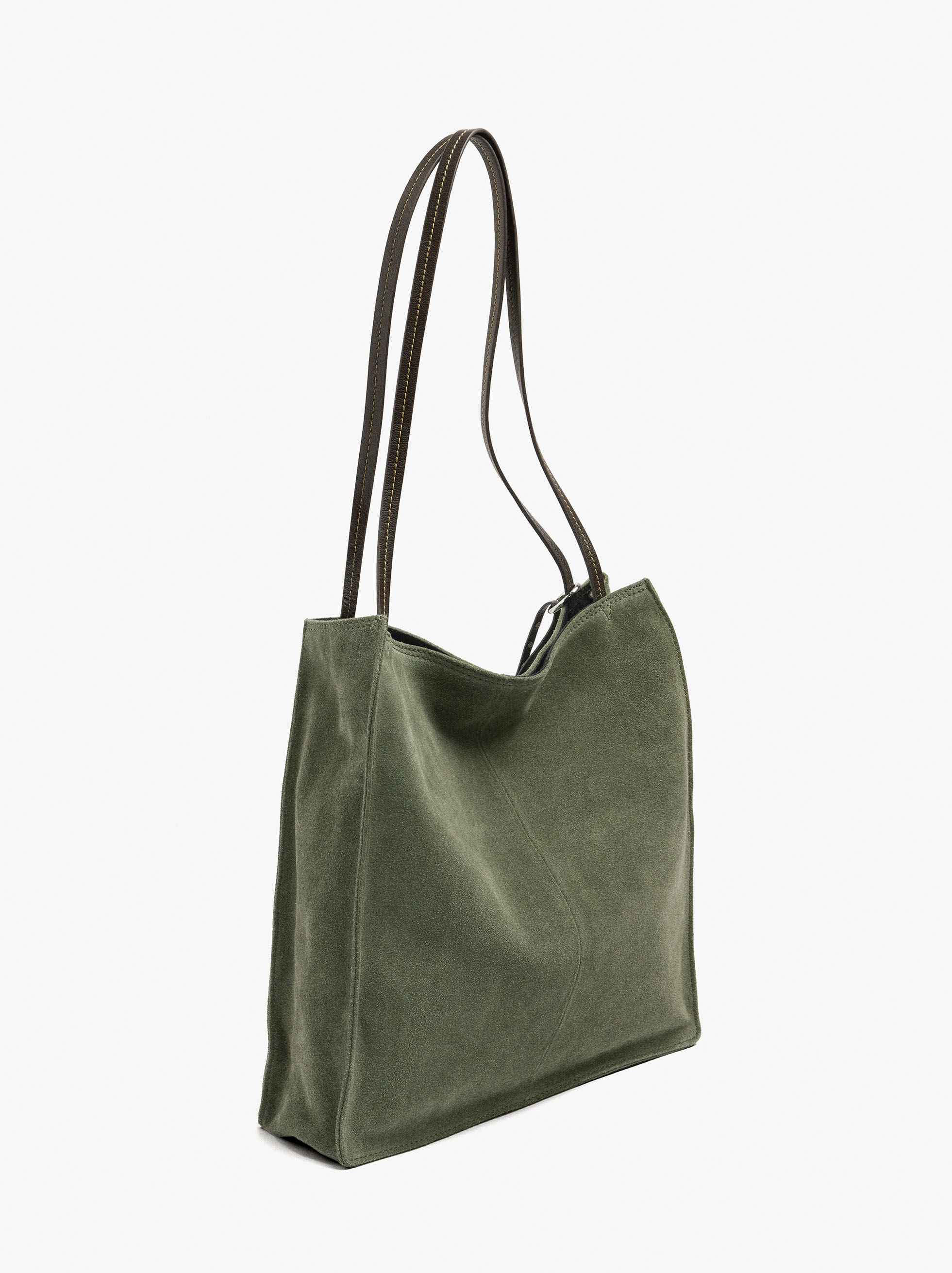 Borsa a tracolla rettangolare in pelle