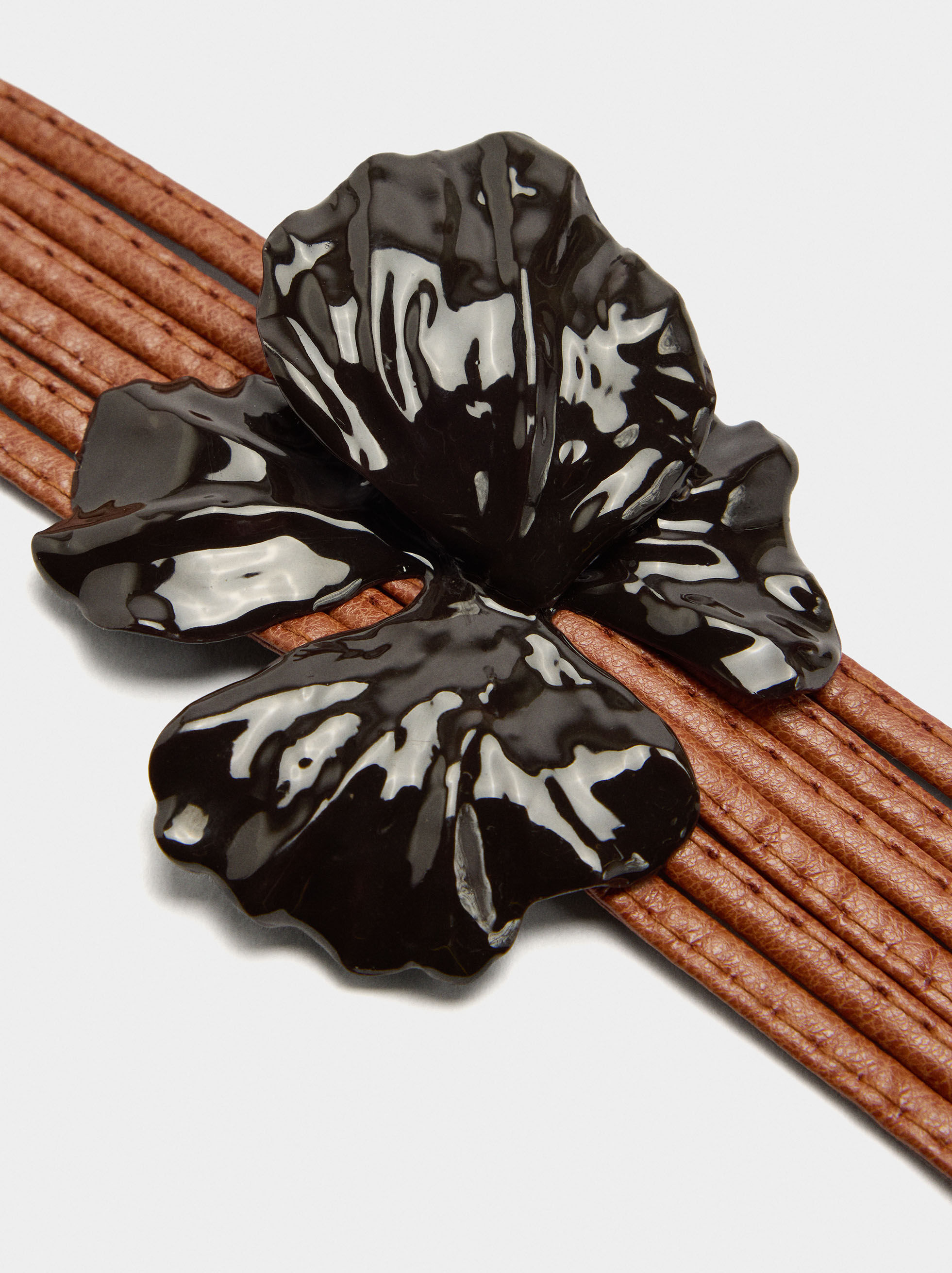 Bracciale multiplo con smalto flore