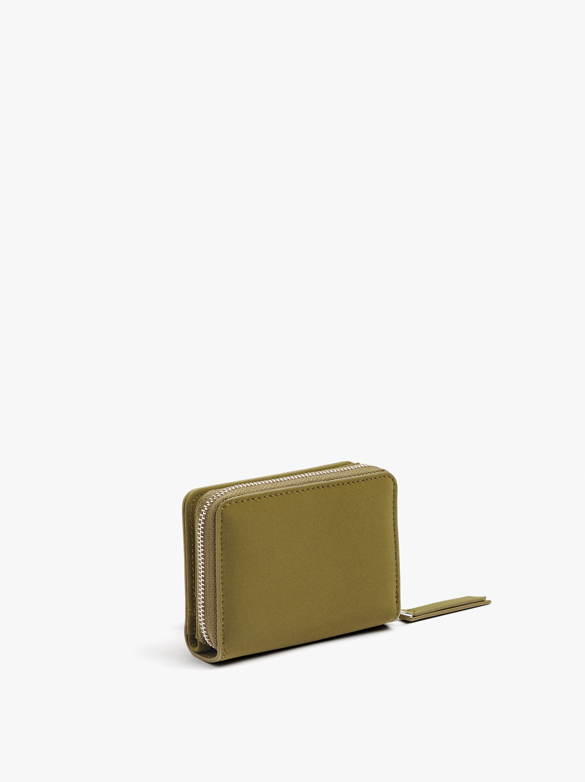 Portamonete basic con texture morbida