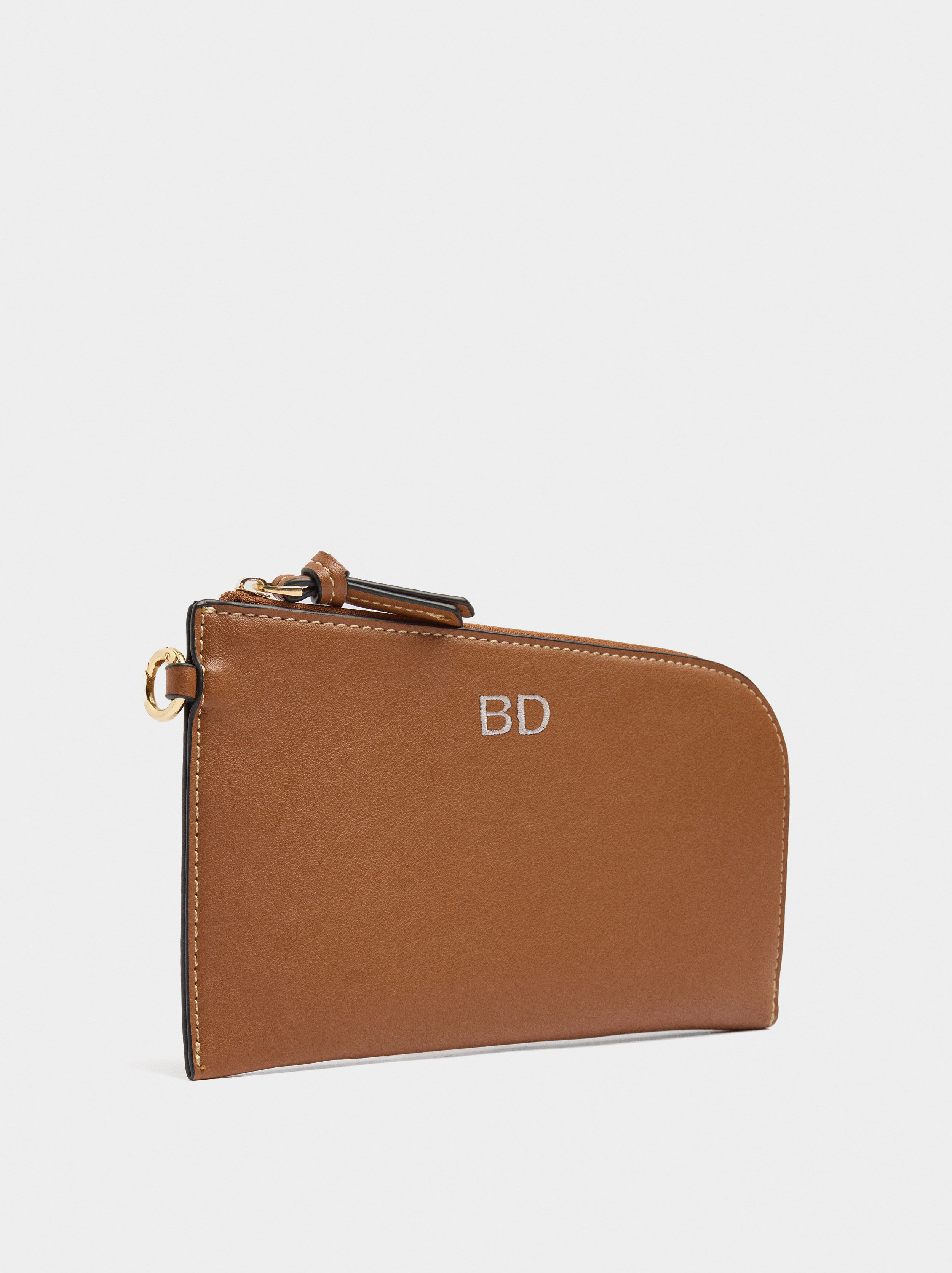 Borsa shopper liscia con tasca