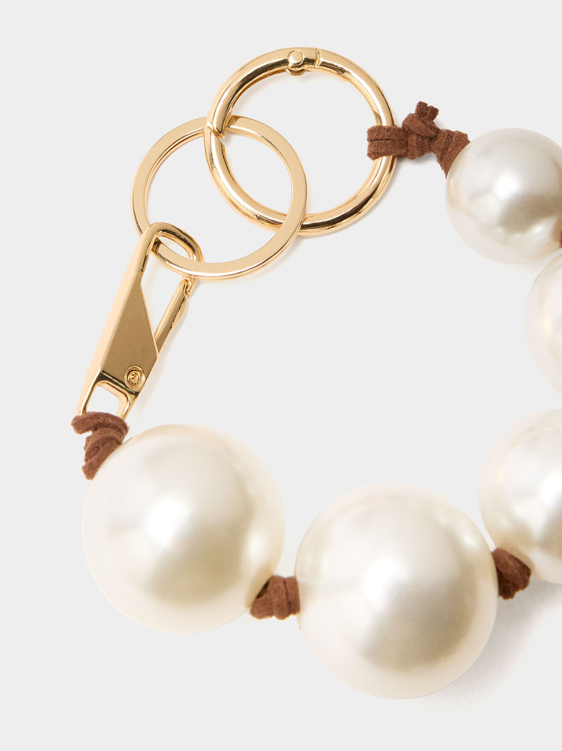 Portachiavi charm con perle