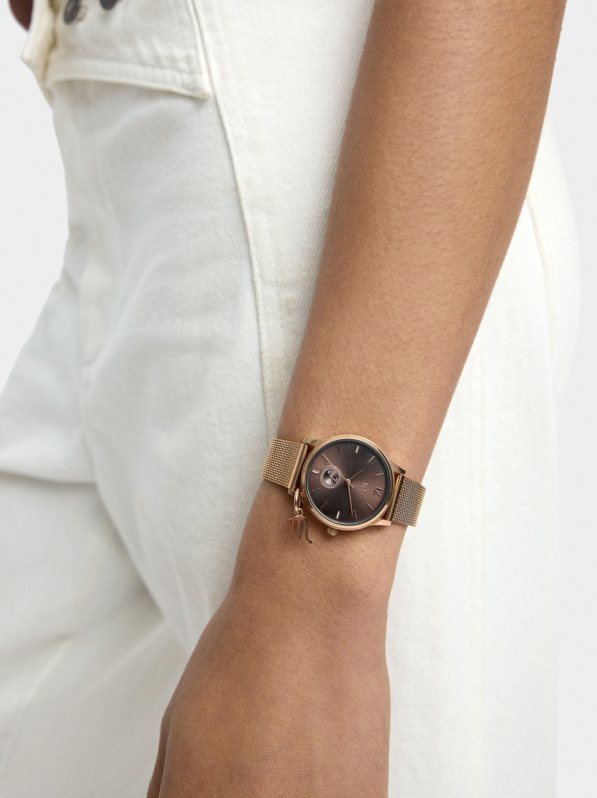 Orologio cinturino in acciaio a maglie