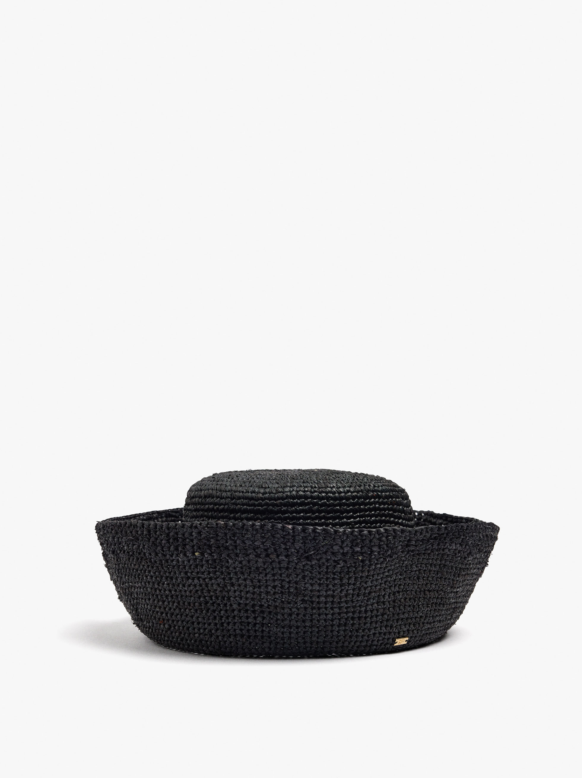Cappello pillbox 100% rafia