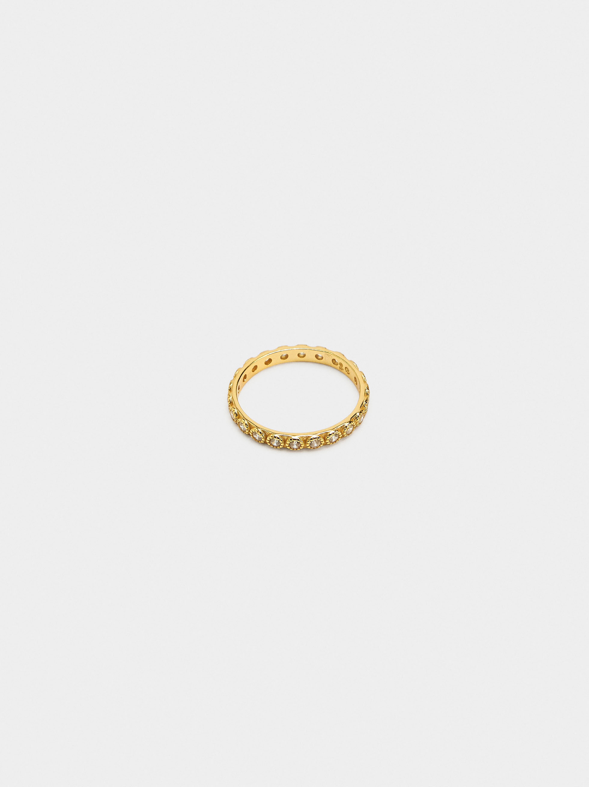 Anello con zirconi - argento 925