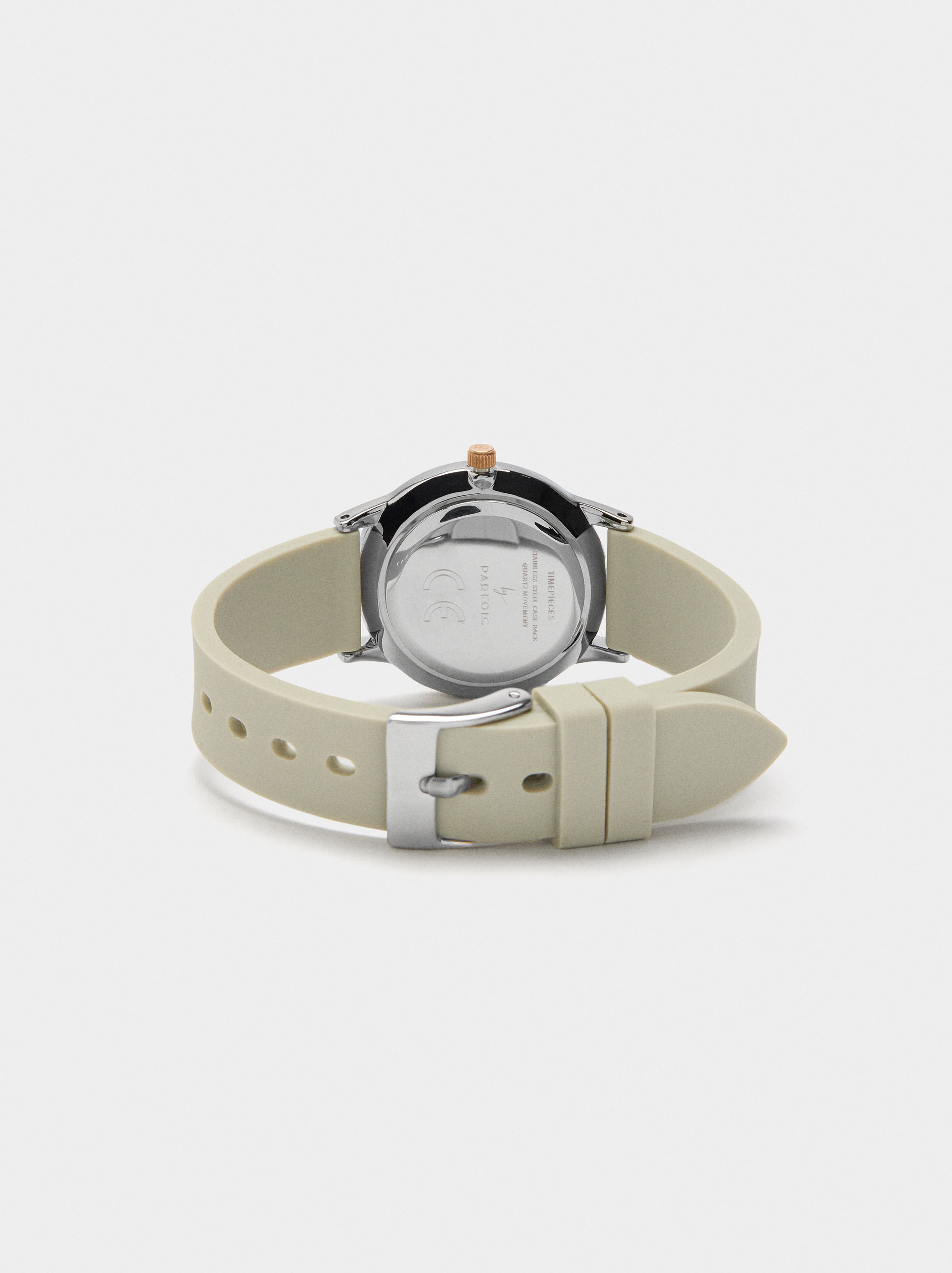 Orologio bicolor cinturino in silicone