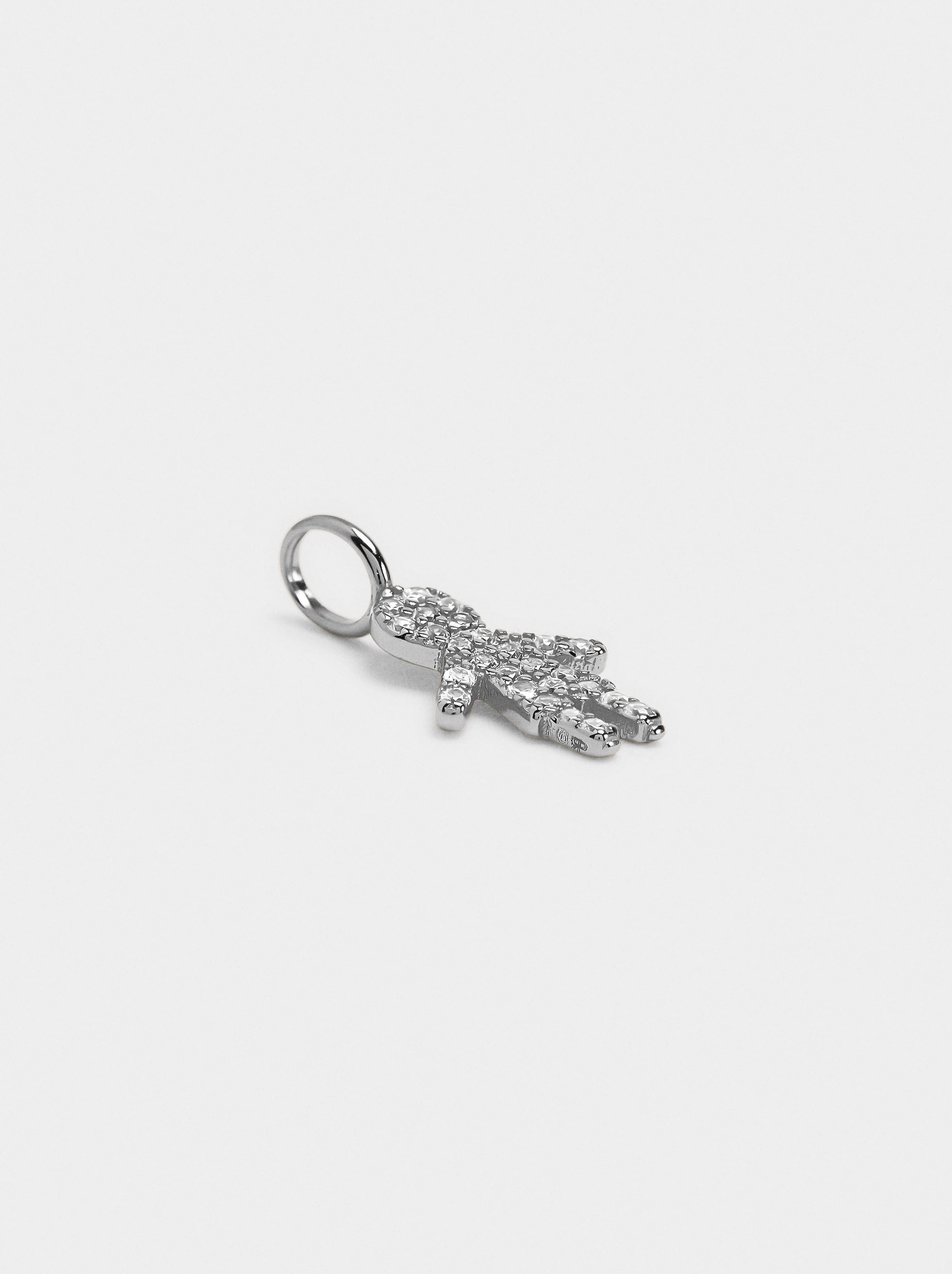 Charm bambino con zirconi - argento sterling 925