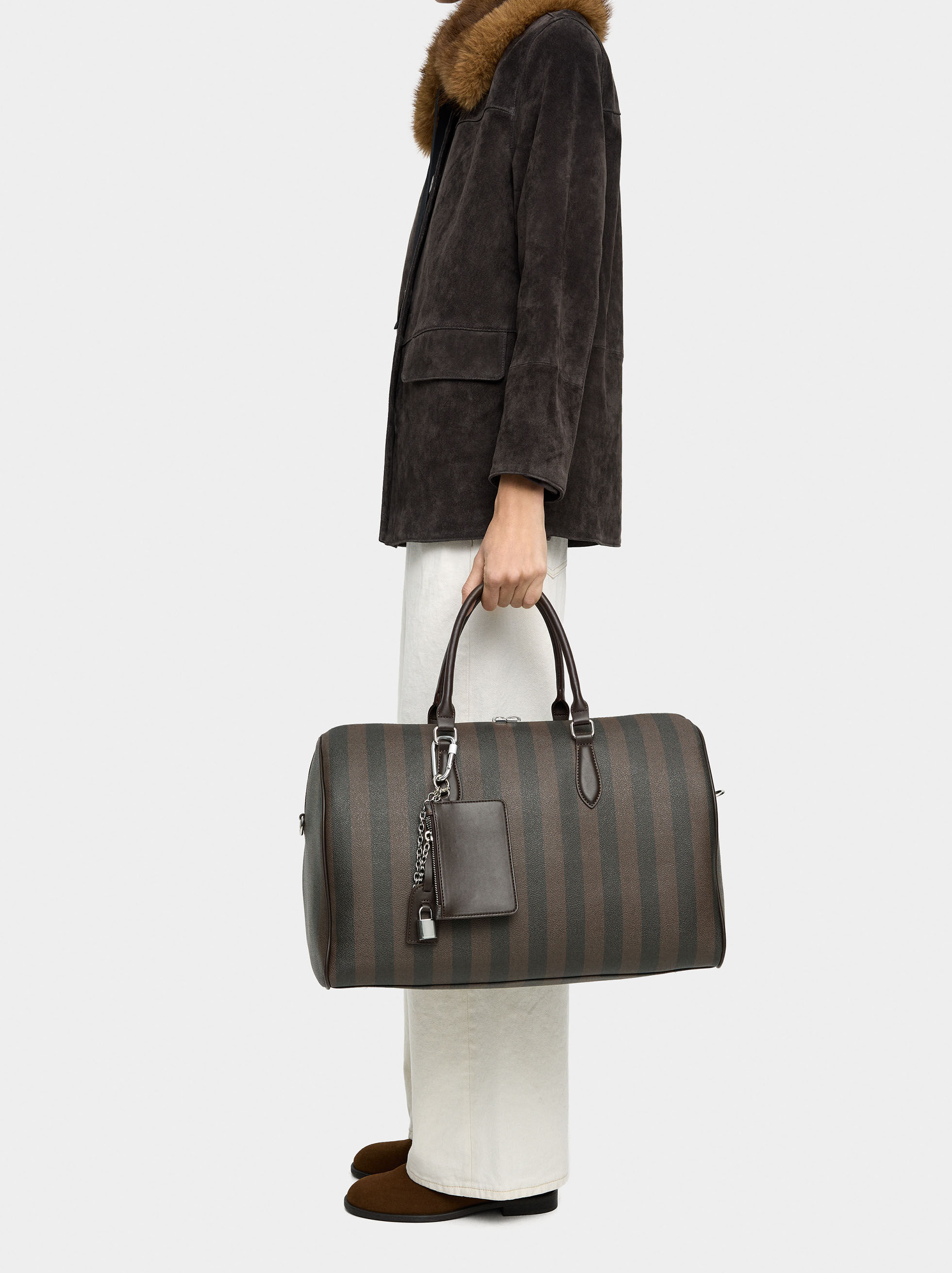 Borsa da weekend a righe