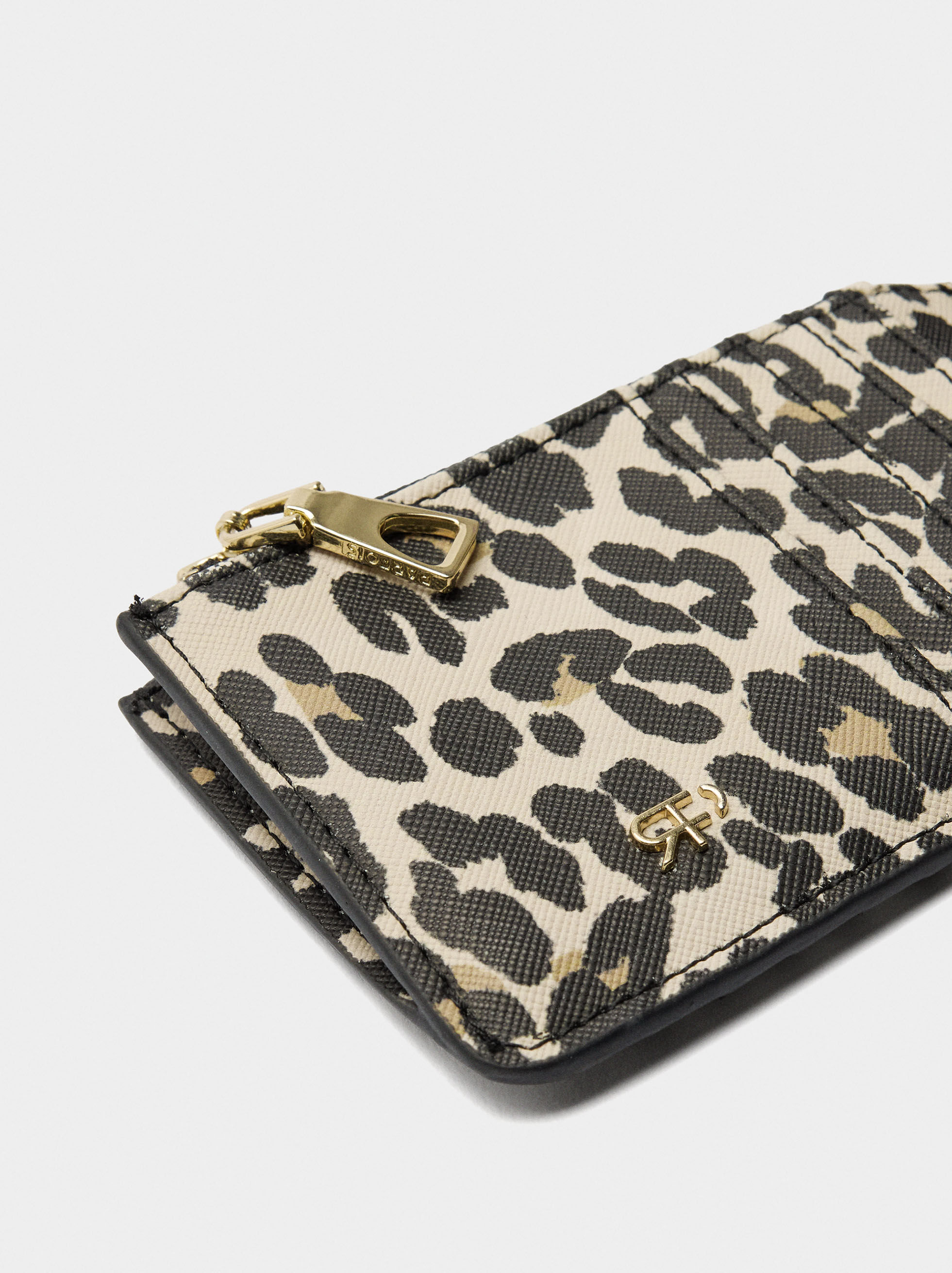 Porta carte con stampa animale