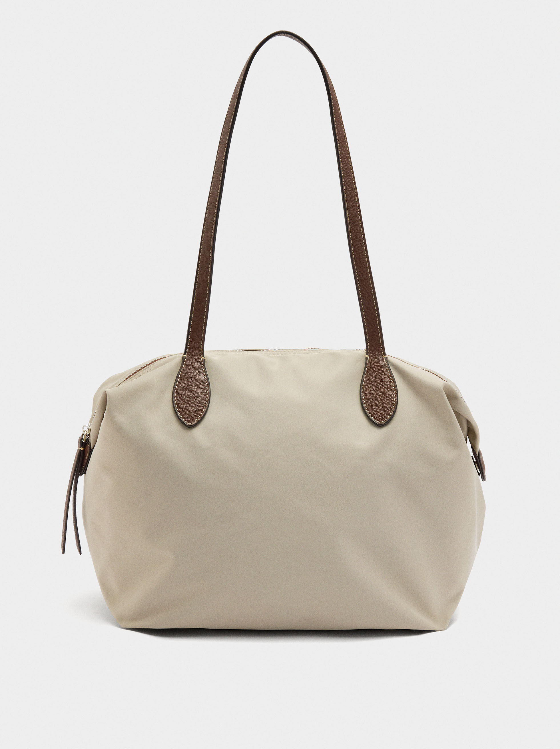 Borsa shopper in nylon liscio