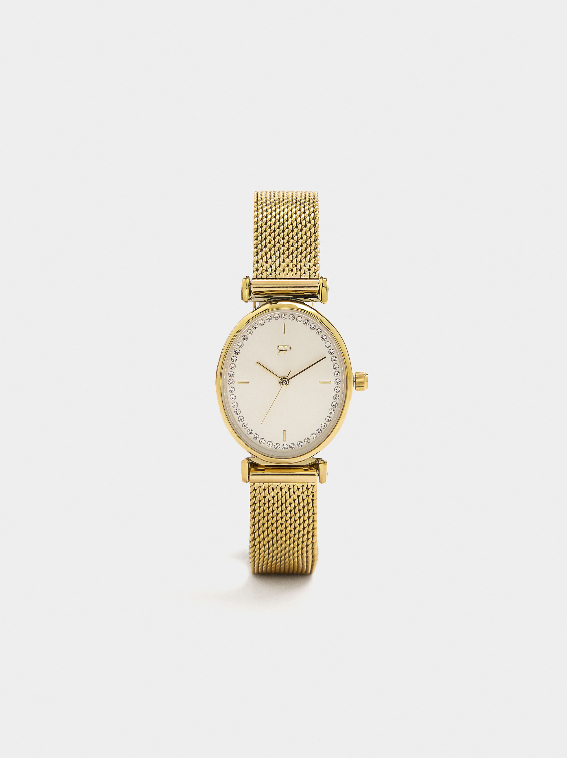 Orologio ovale in acciaio inossidabile con cinturino metallico