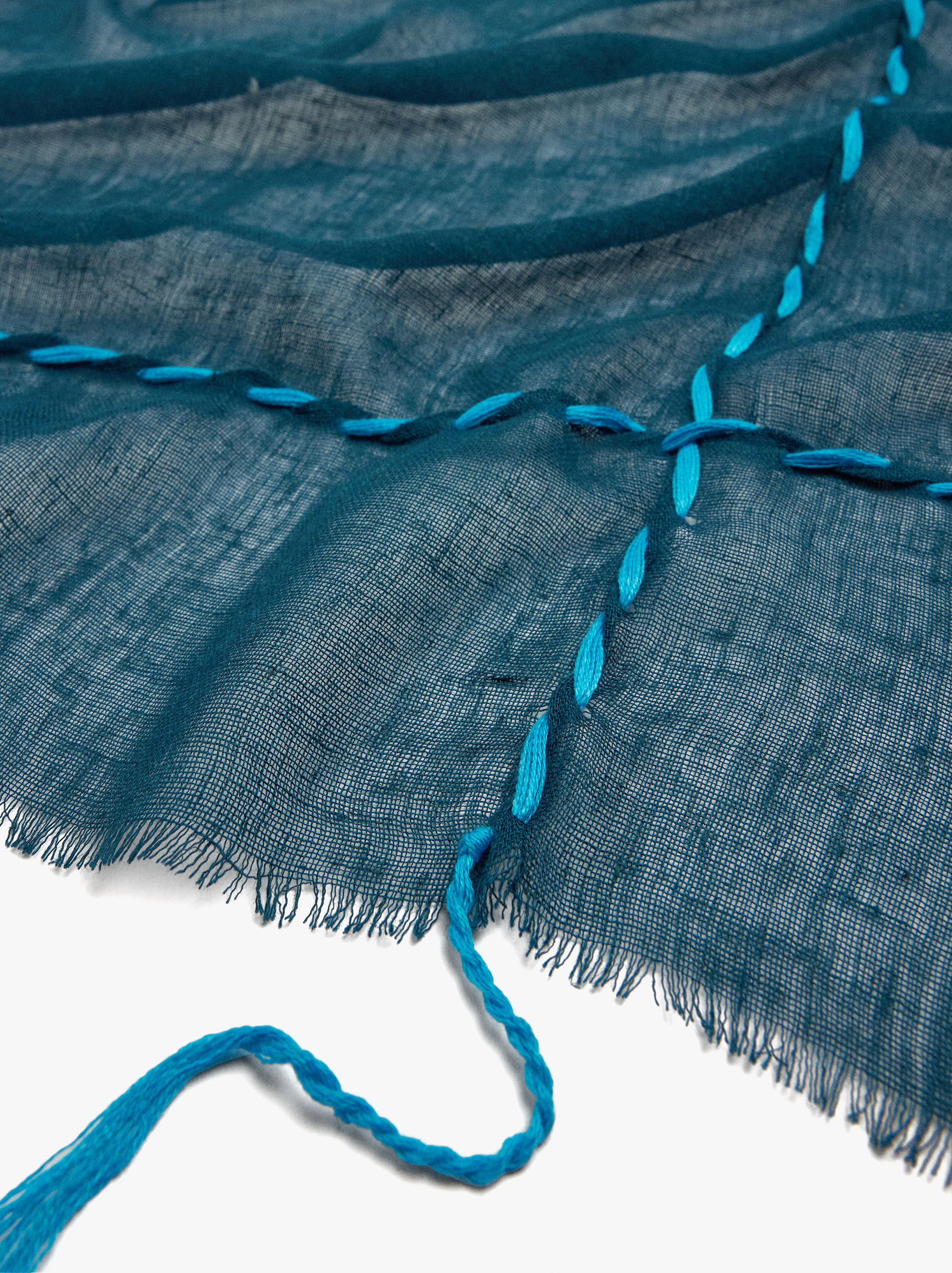 Pashmina in misto di lino