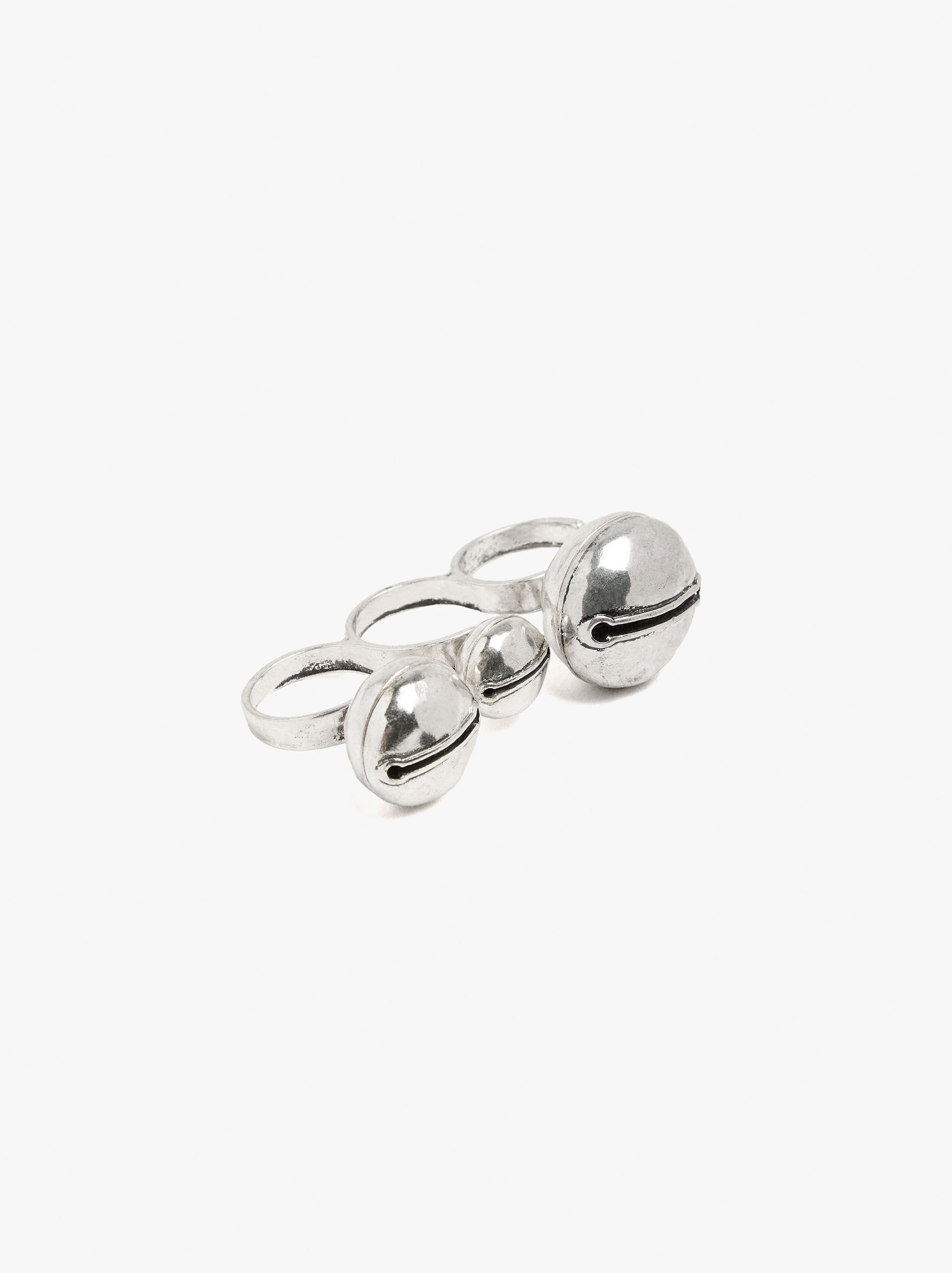 Anello triplo con campanelle