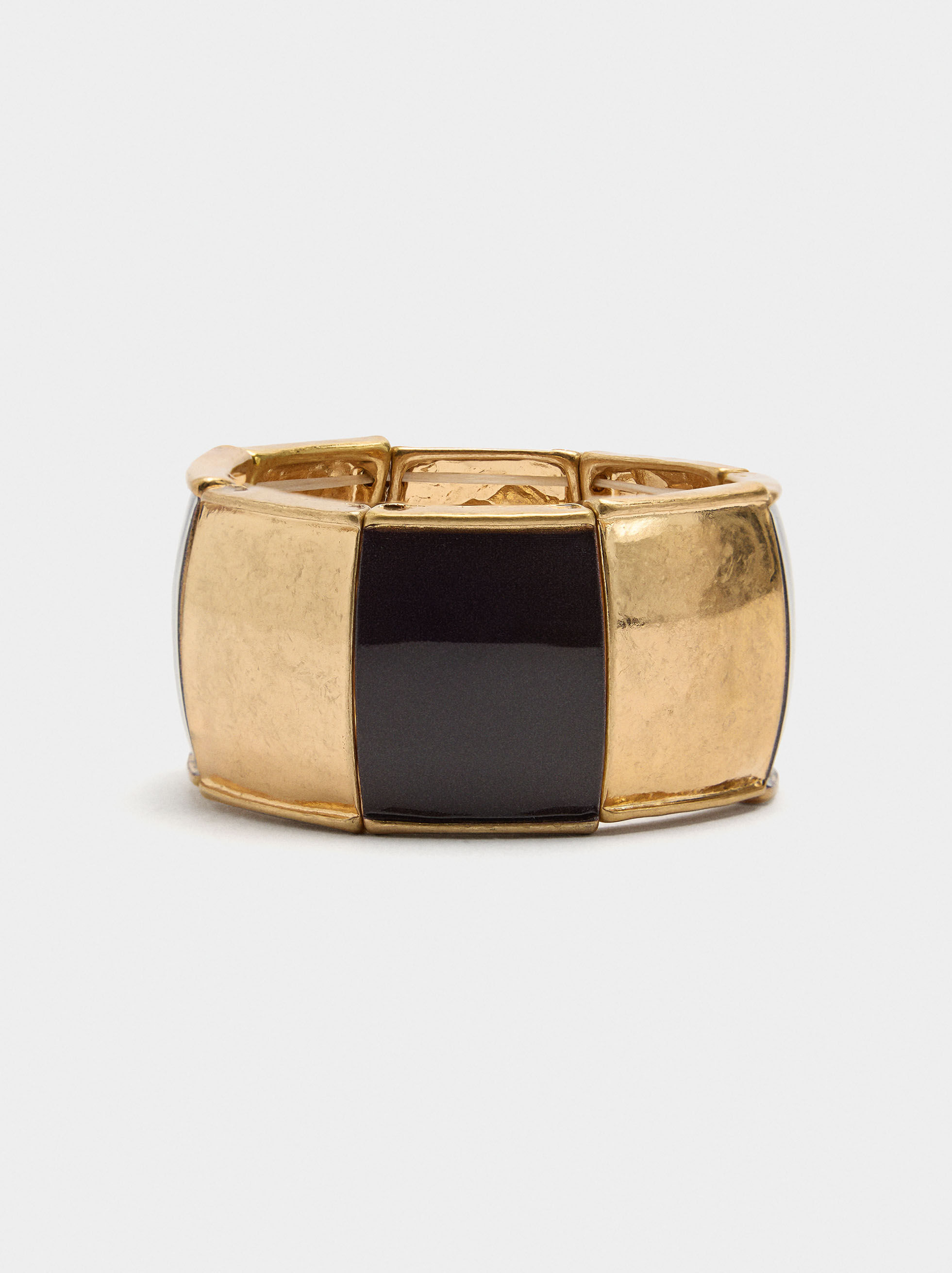 Bracciale elastico con rettangoli smaltati
