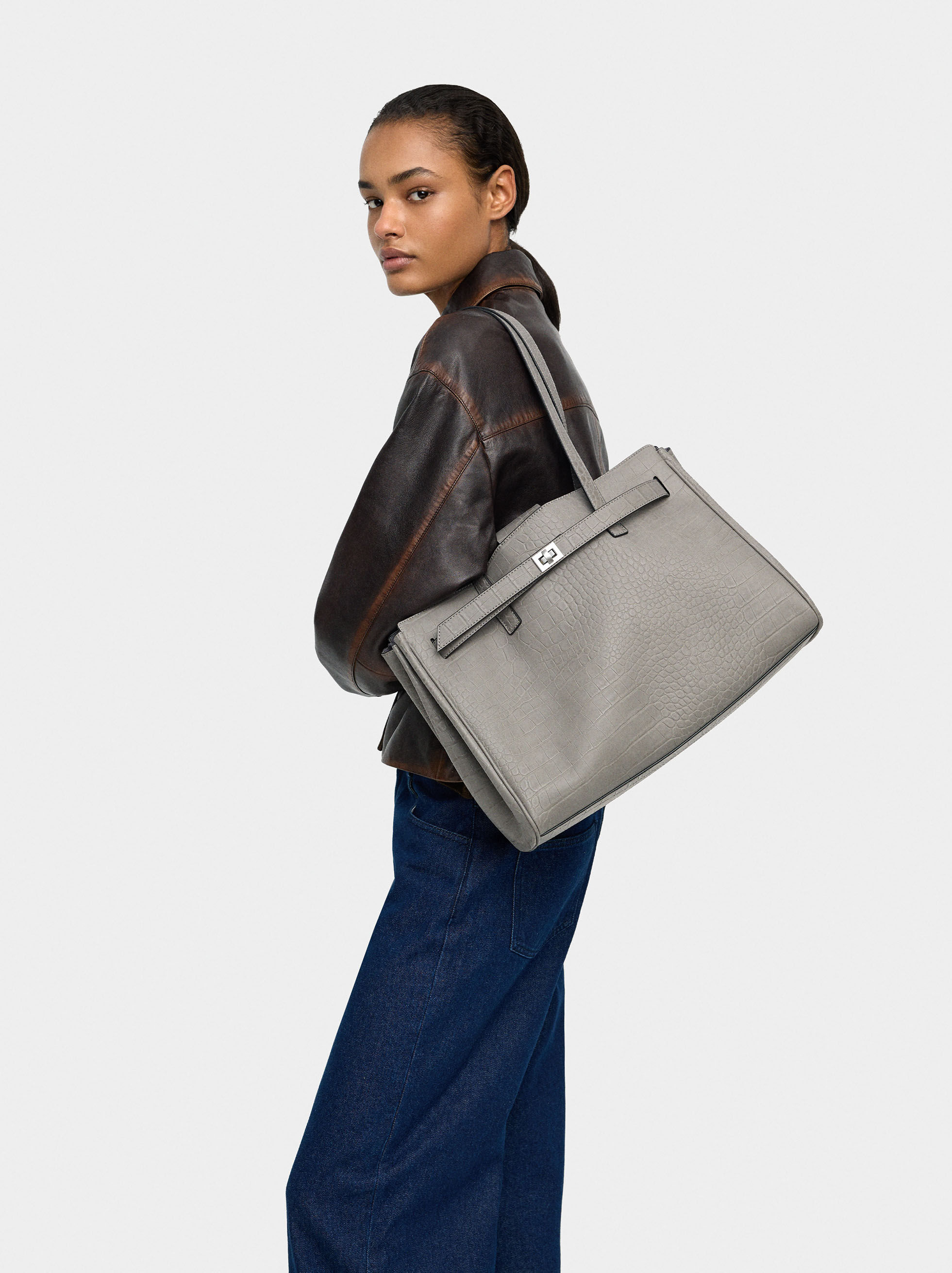Borsa portatile da 13" con incisione animale