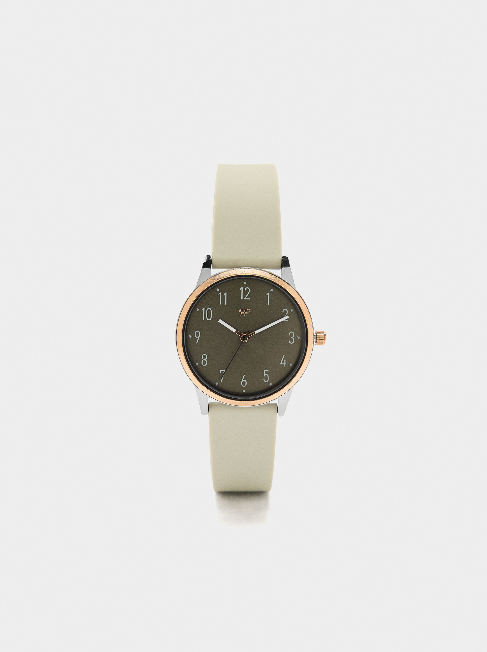 Orologio bicolor cinturino in silicone