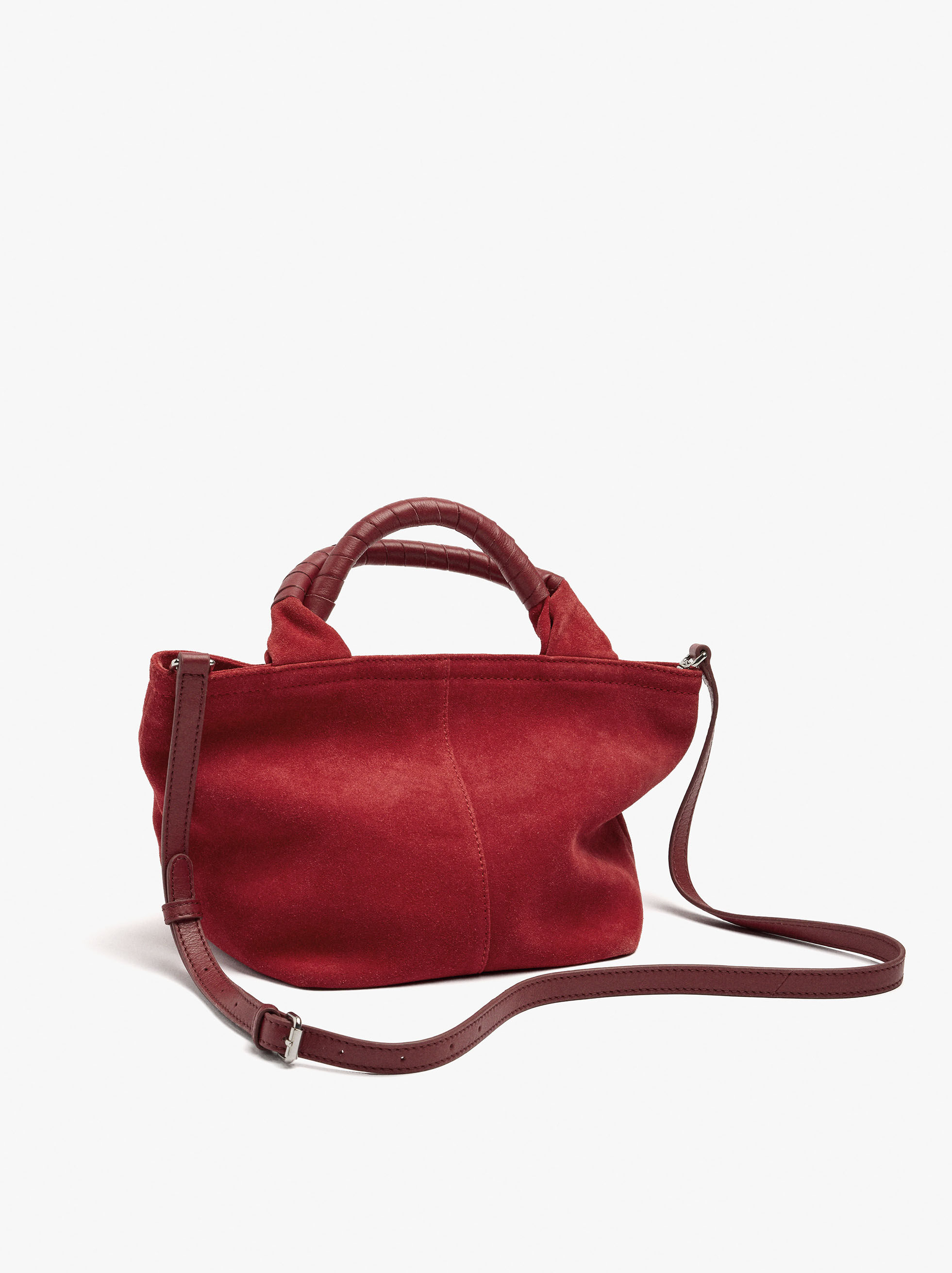Tote bag in pelle con tracolla