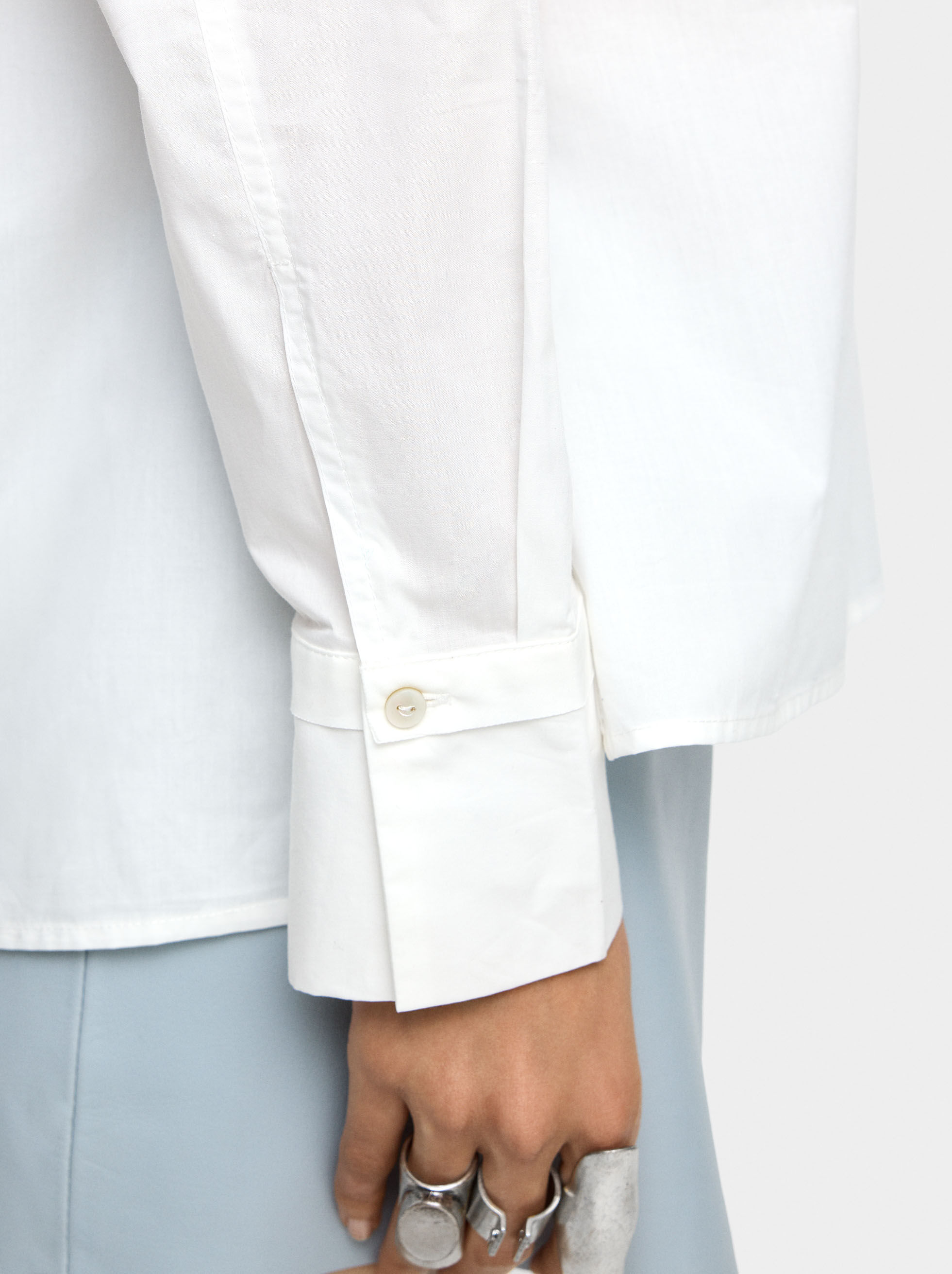 Camicia a maniche lunghe 100% cotone