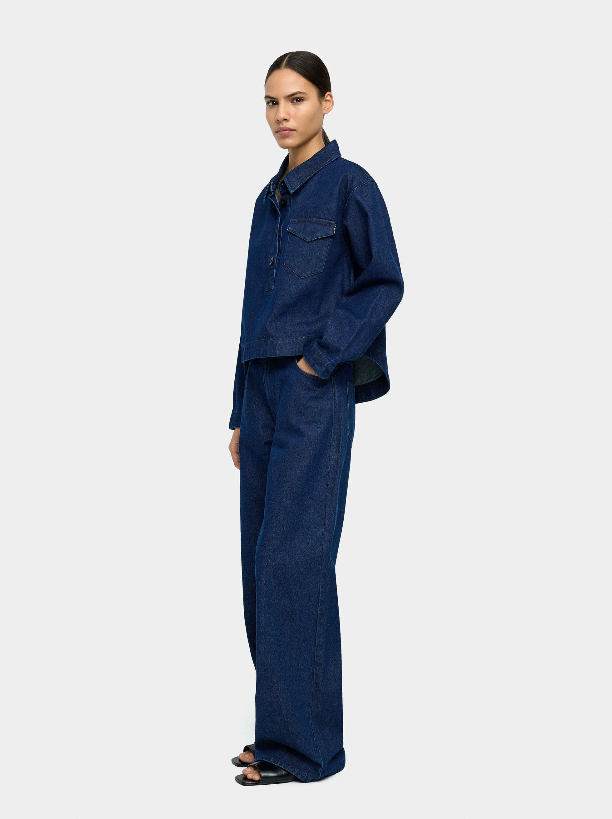 Pantaloni in denim 100% cotone
