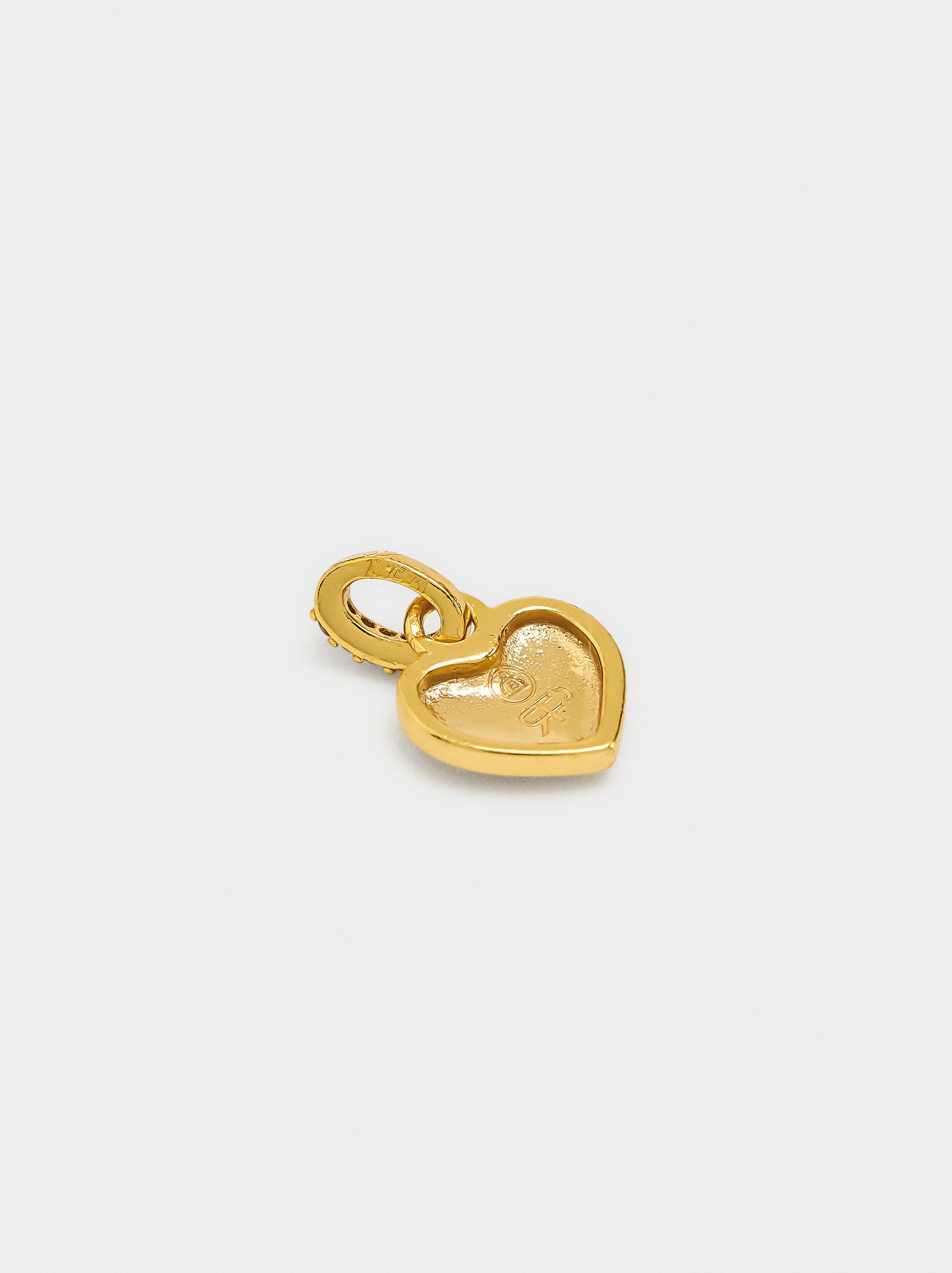 Charm cuore con zirconi - argento sterling 925