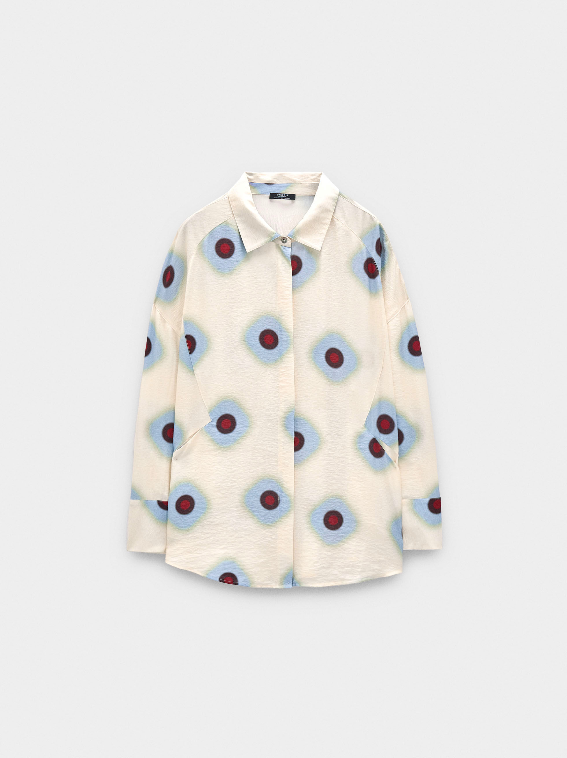 Camicia con stampa a cerchi