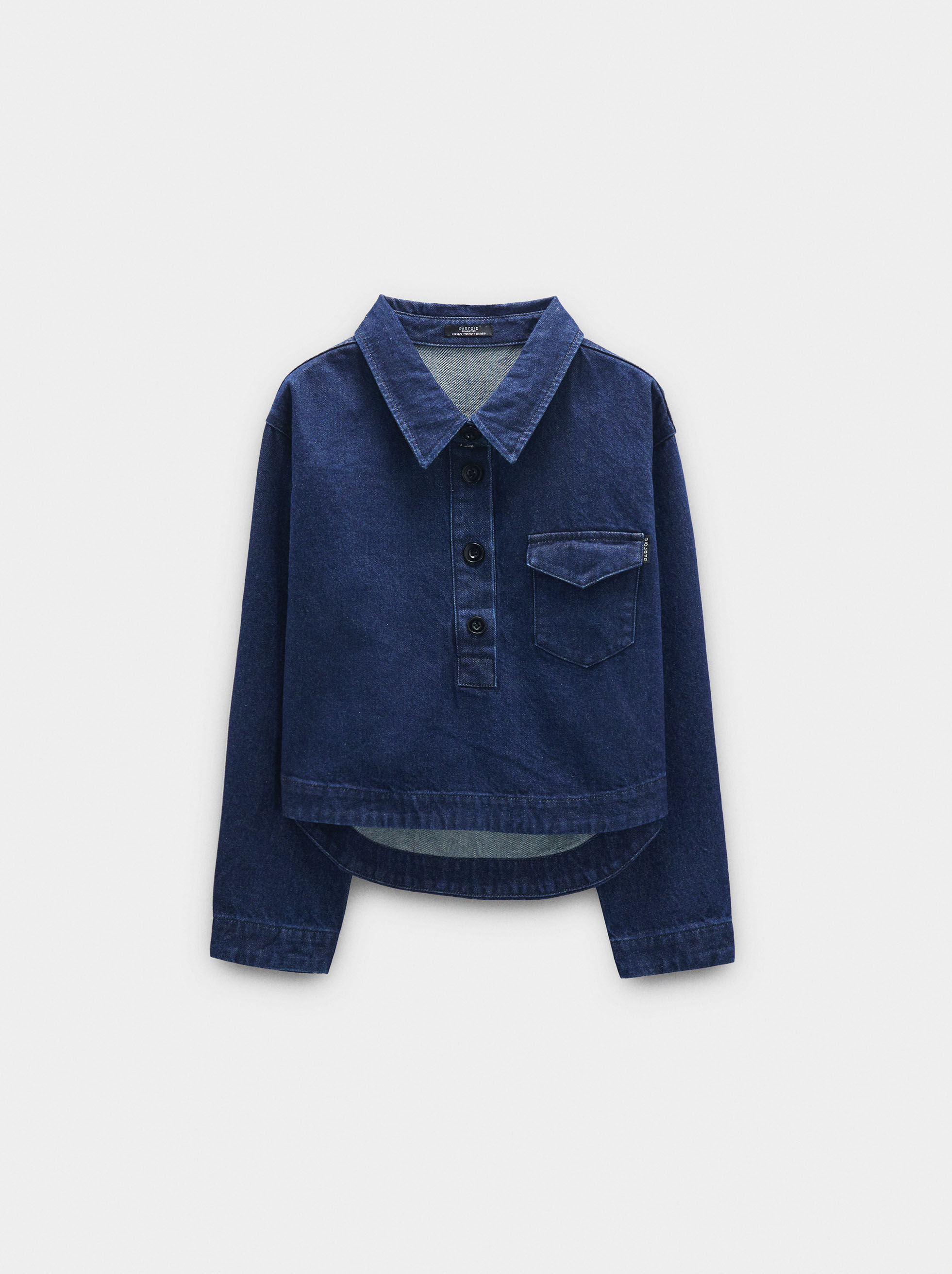 Camicia in denim con tasca