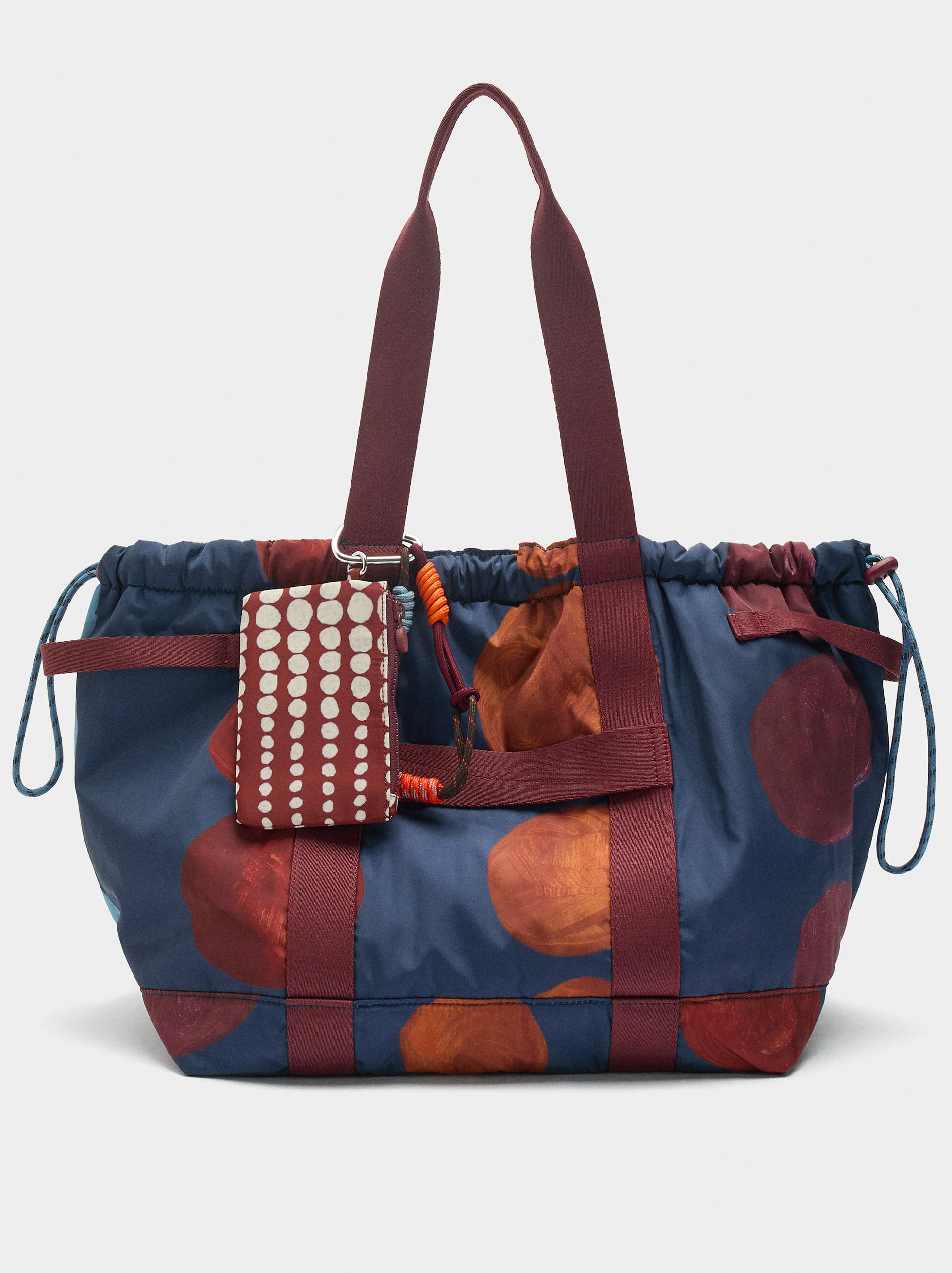 Borsa weekend in nylon invertibile