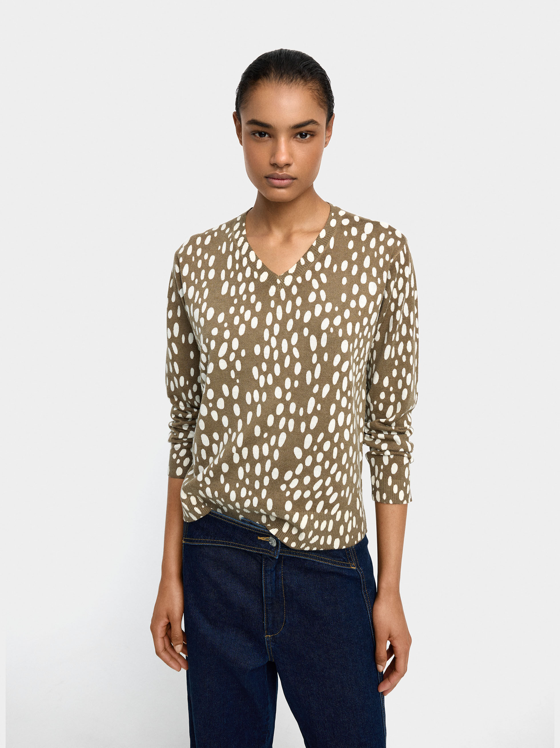 Maglietta in maglia stampata
