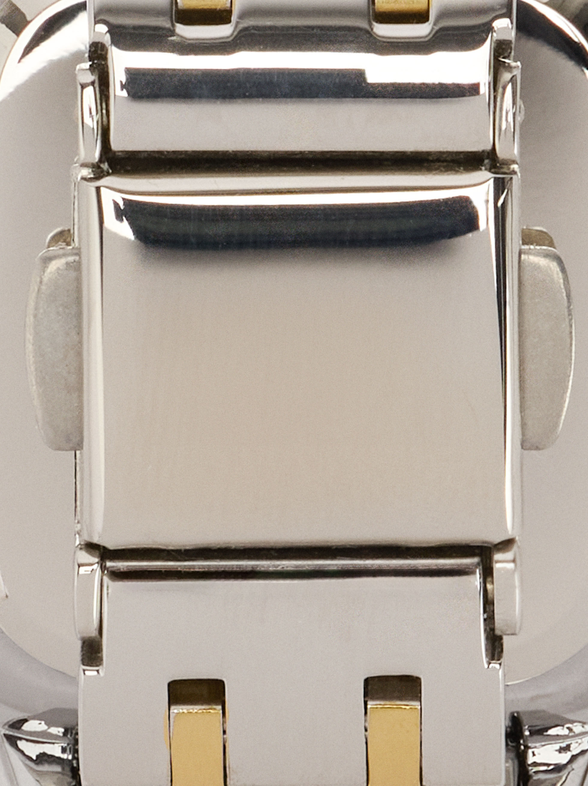 Orologio quadrato bicolor cinturino in acciaio