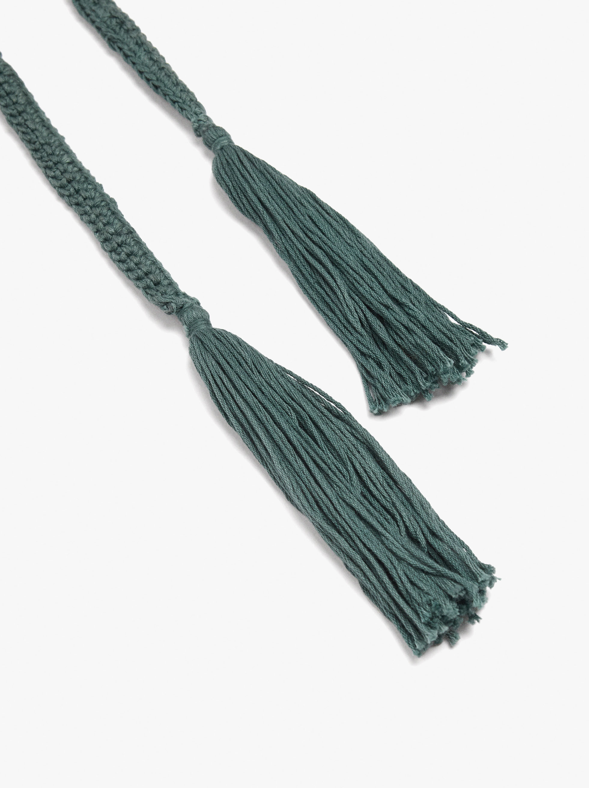 Collare multipurpose in crochet con sonagli